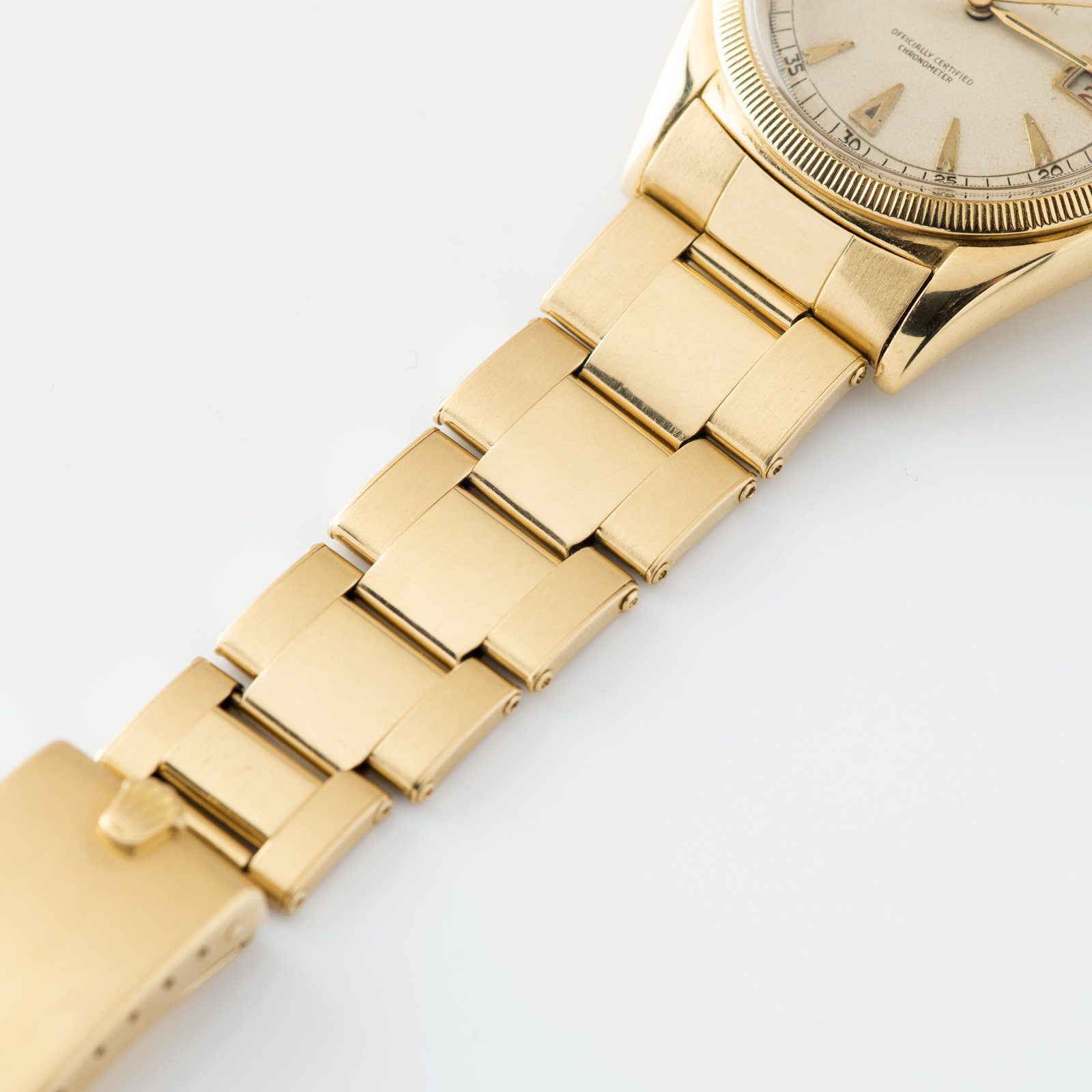 Rolex Ovettone Datejust Yellow Gold Reference 6155