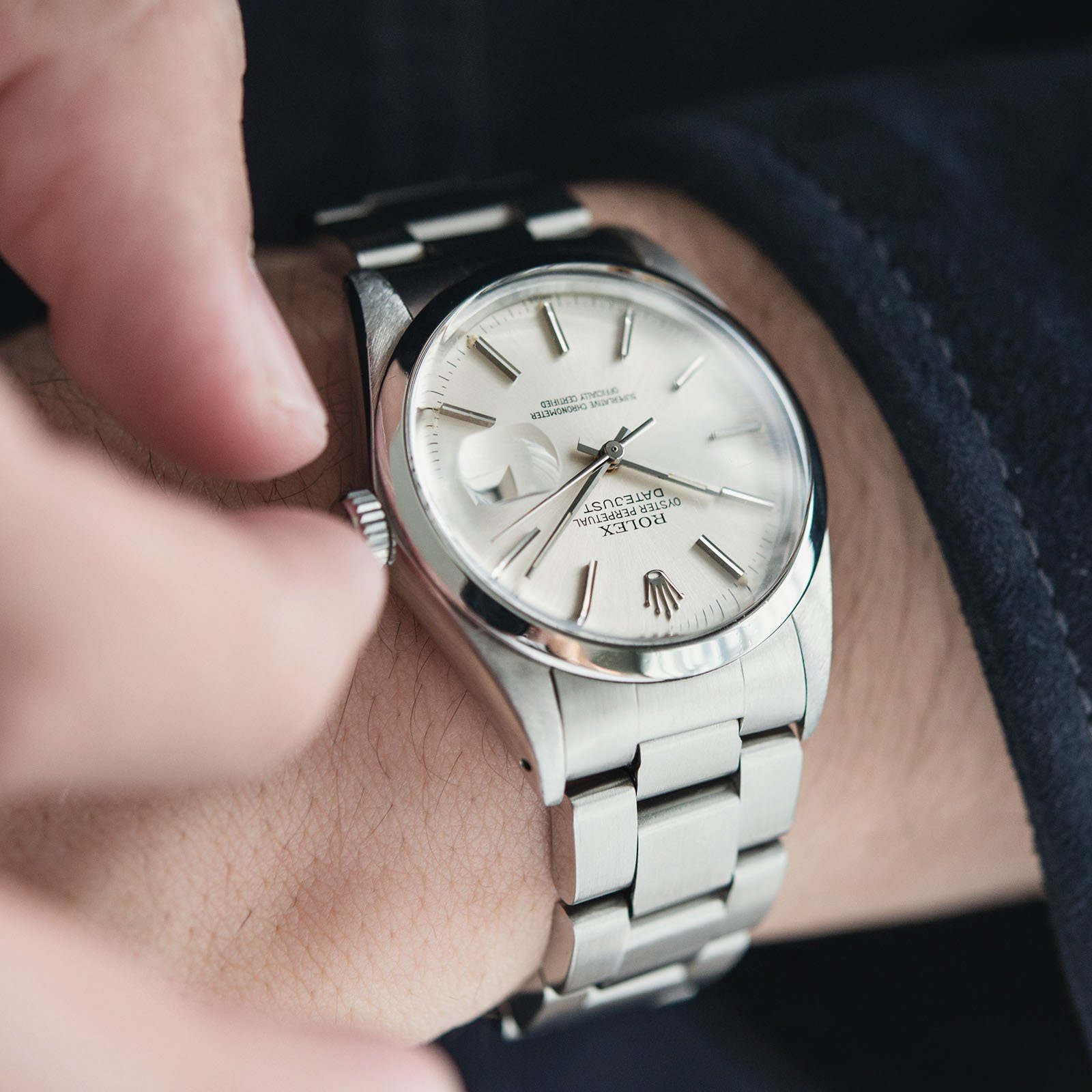 Rolex Datejust Reference 16000 Silver Dial