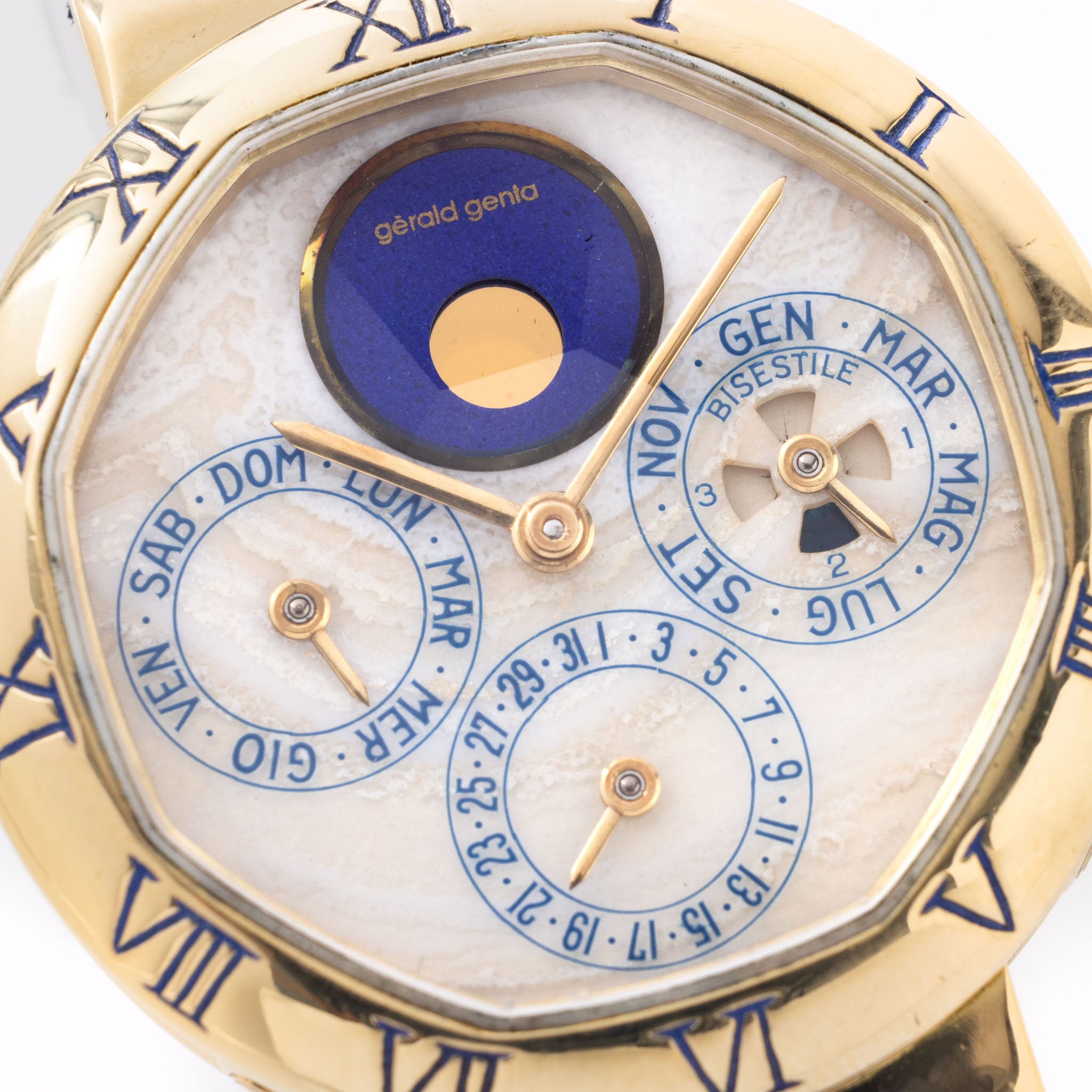 Gerald Genta "Success" Perpetual Calendar Moonphase 18kt Yellow Gold Ref G2994.7