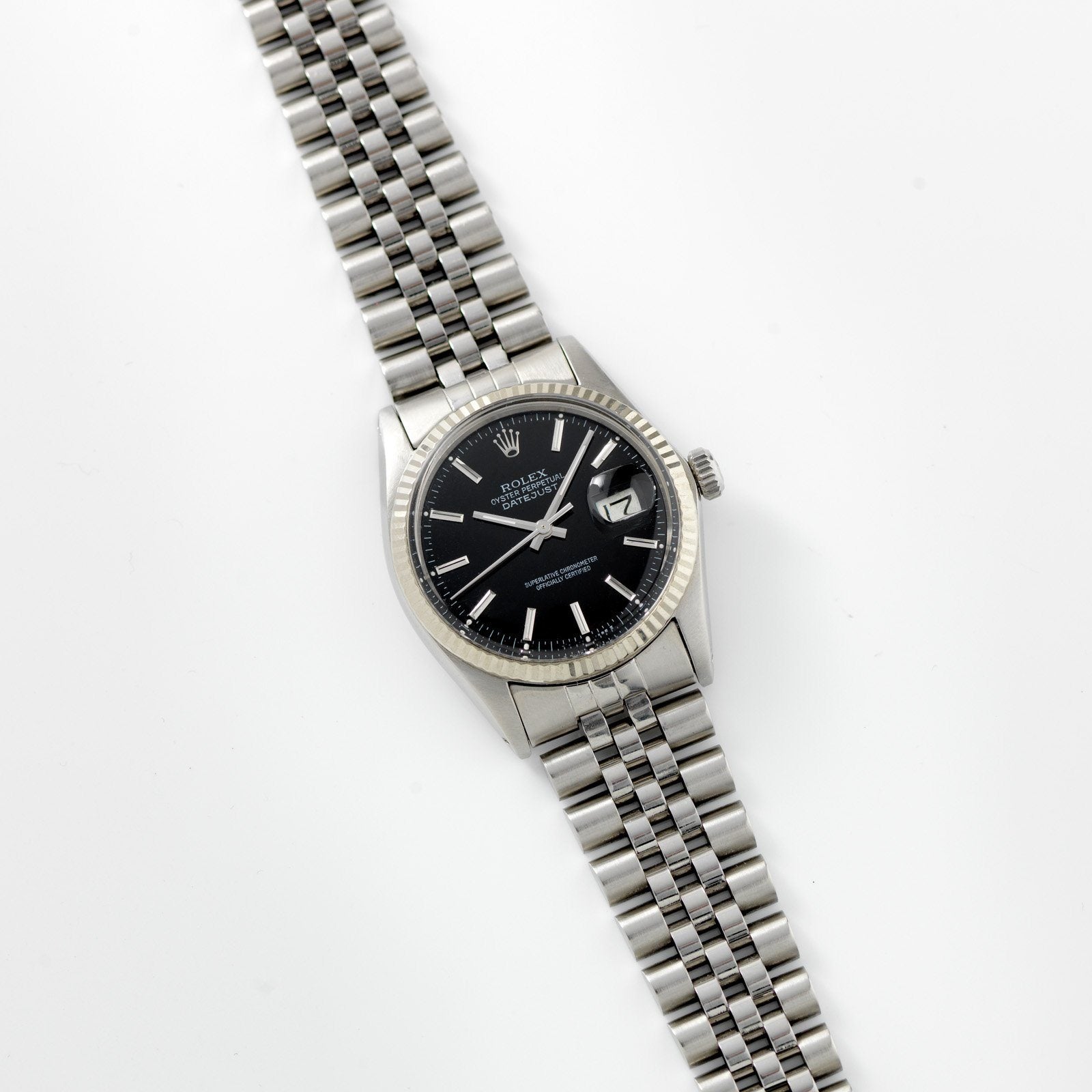 Rolex Datejust Black Dial Reference 16014