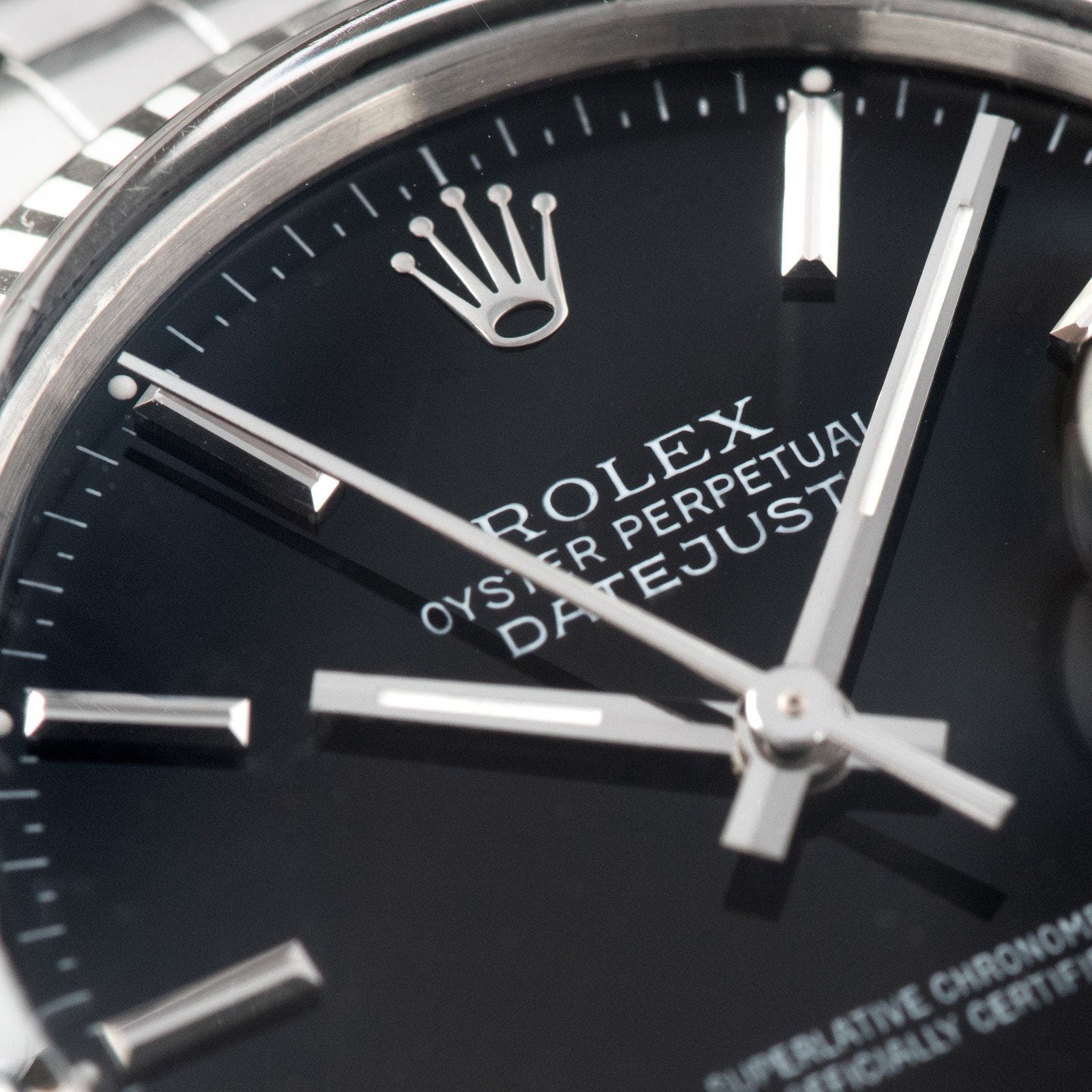 Rolex Datejust Black Dial Reference 16014