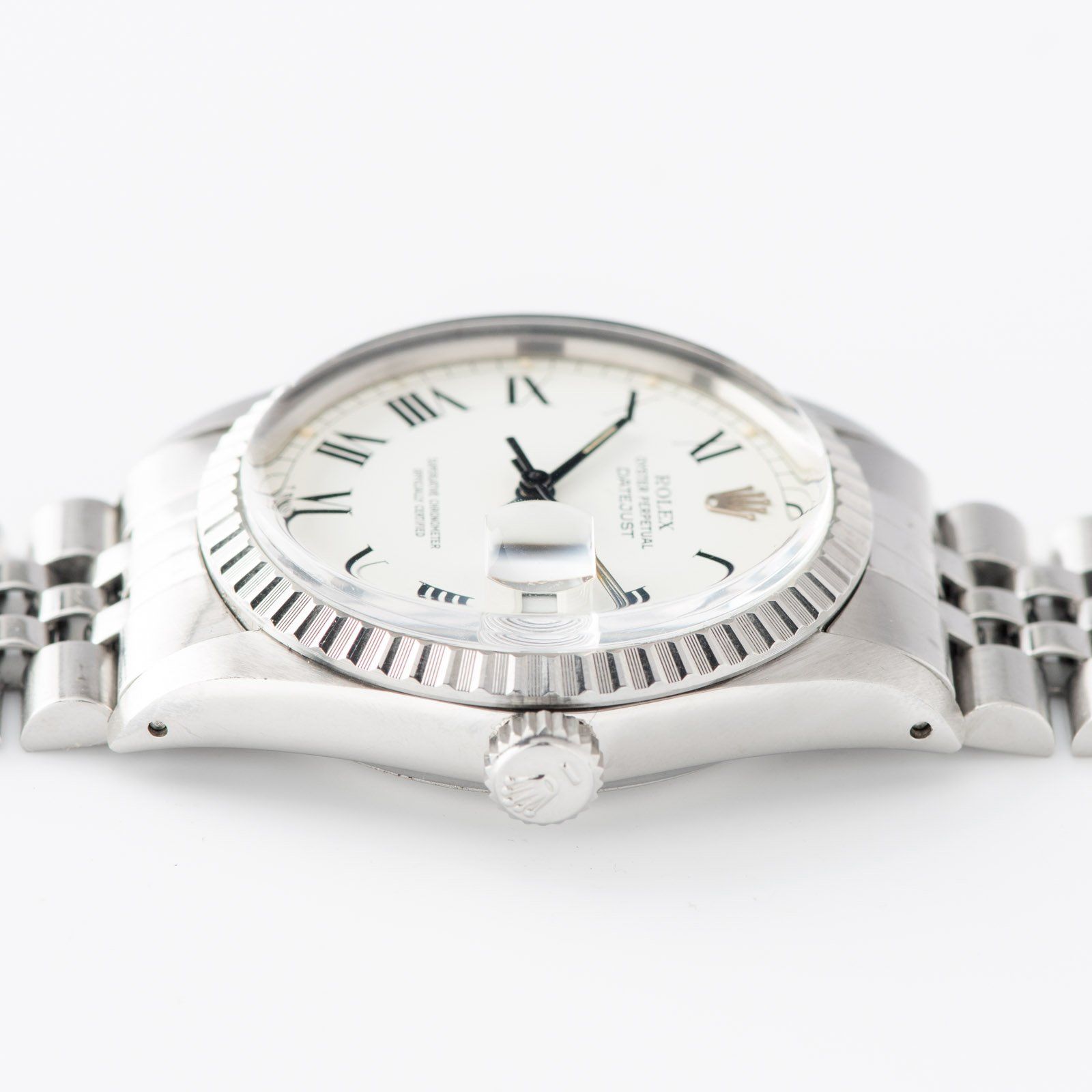 Rolex Datejust Reference 16030 White Buckley Dial Box and Papers