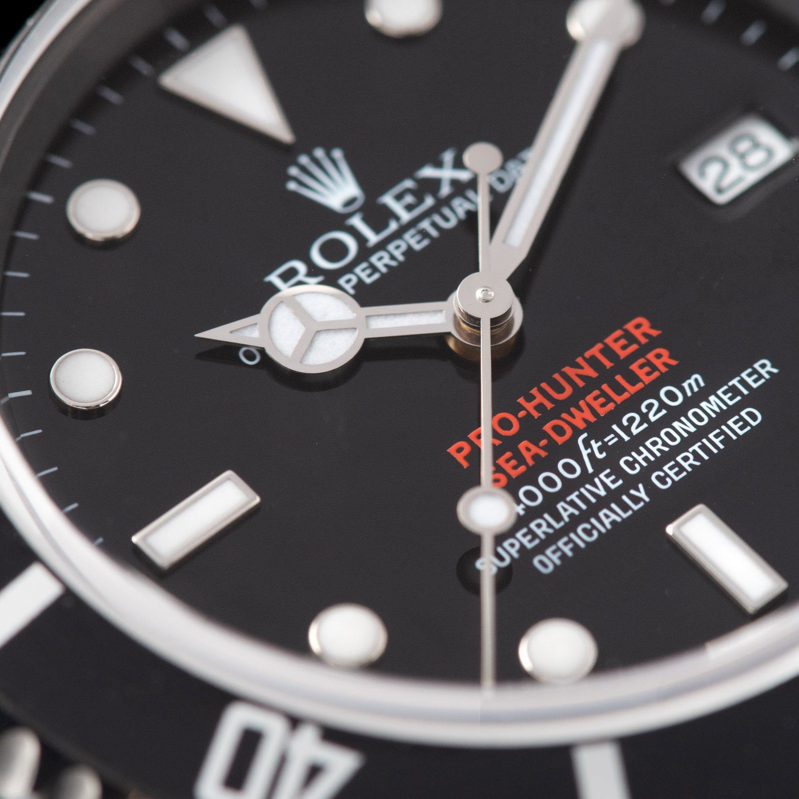 Rolex Pro Hunter Seadweller Reference 16600 Black DLC Coated