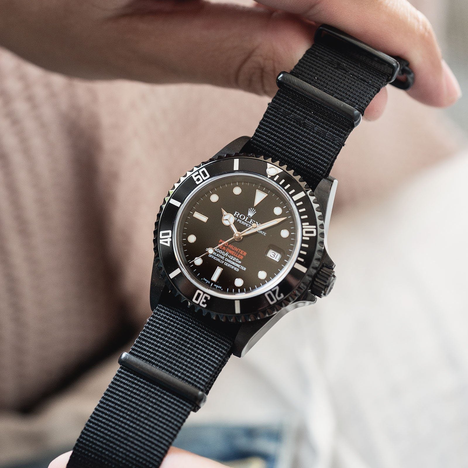 Rolex Pro Hunter Seadweller Reference 16600 Black DLC Coated