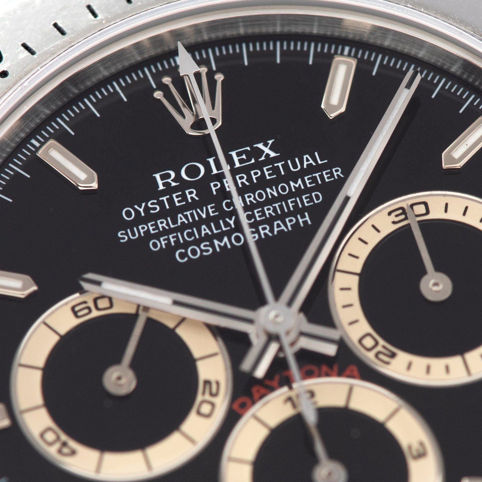 Rolex Daytona Steel 16520 Black Dial U-Series