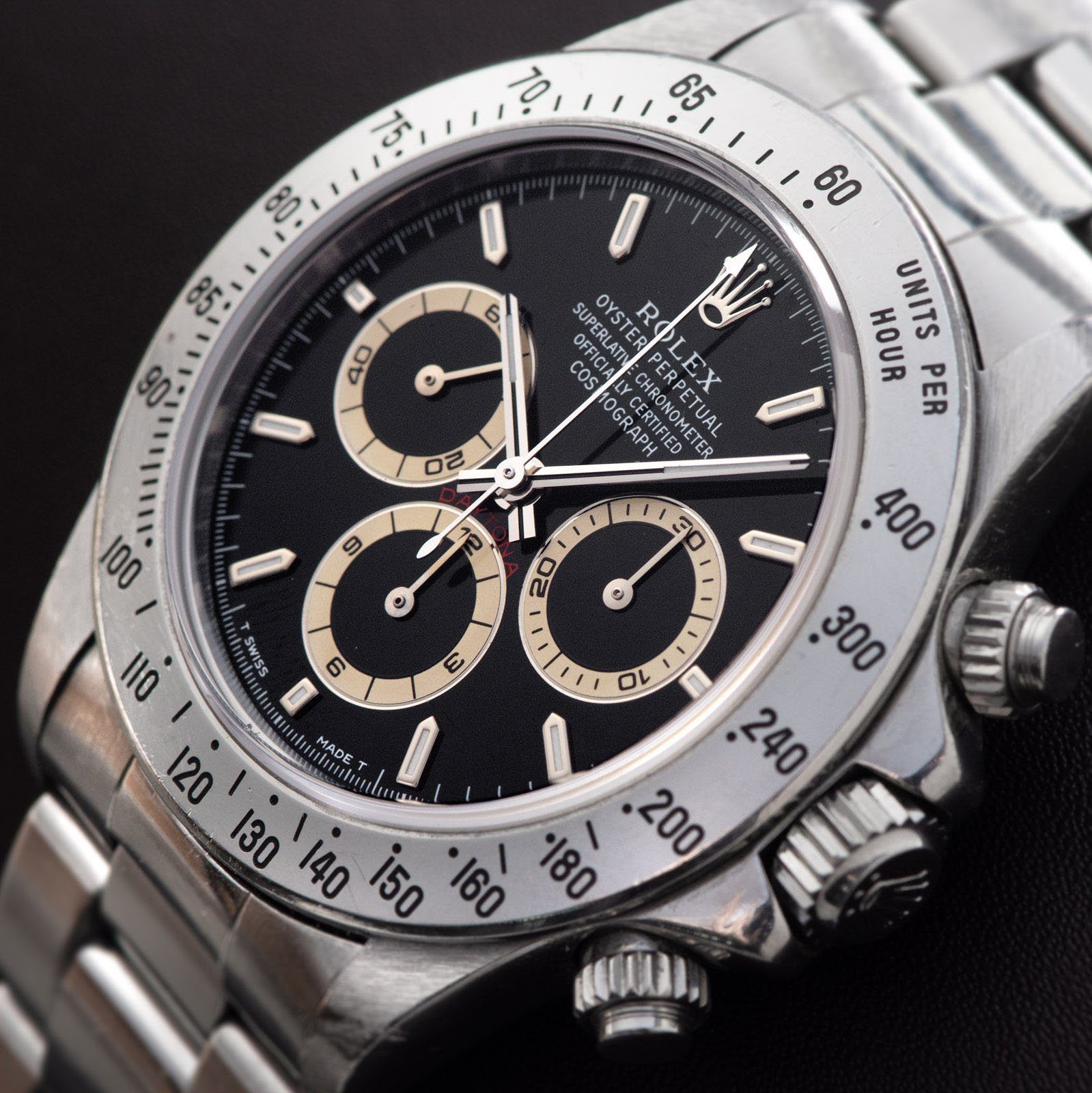 Rolex Daytona Steel 16520 Black Dial U-Series