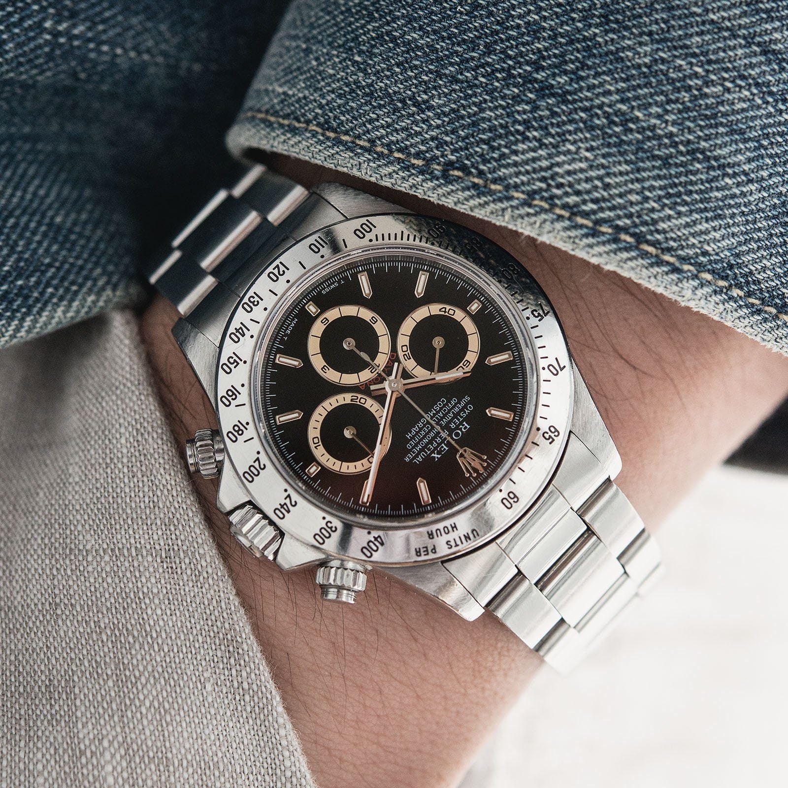 Rolex Daytona Steel 16520 Black Dial U-Series