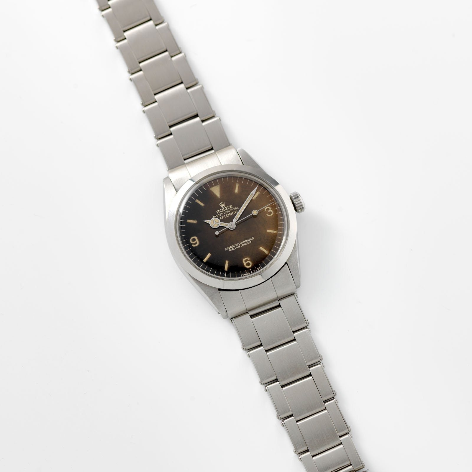 Rolex Explorer Gilt Tropical Dial Reference 1016