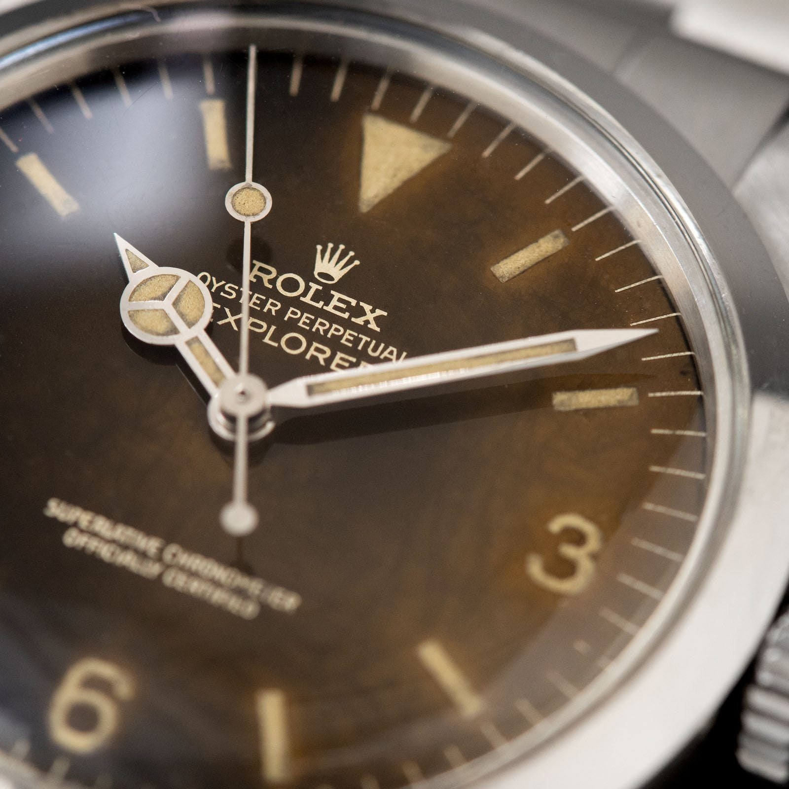 Rolex Explorer Gilt Tropical Dial Reference 1016