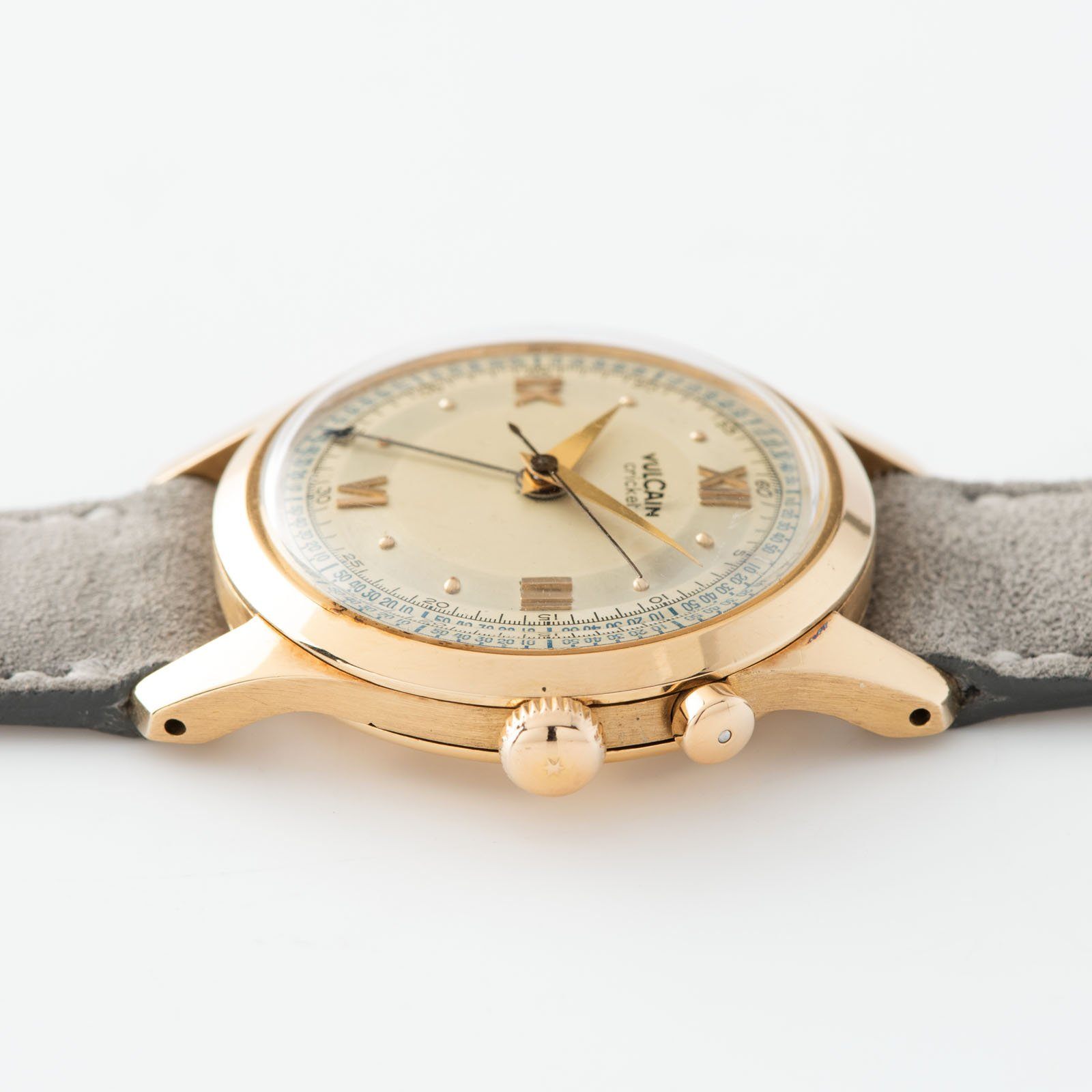 Vulcain Cricket Rose Gold Alarm Watch