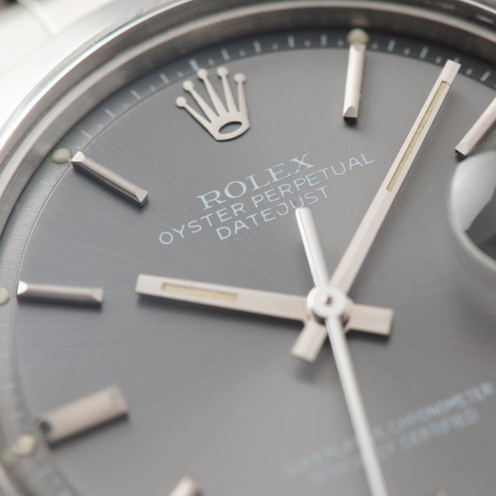 Rolex Datejust Reference 1600 Grey Dial