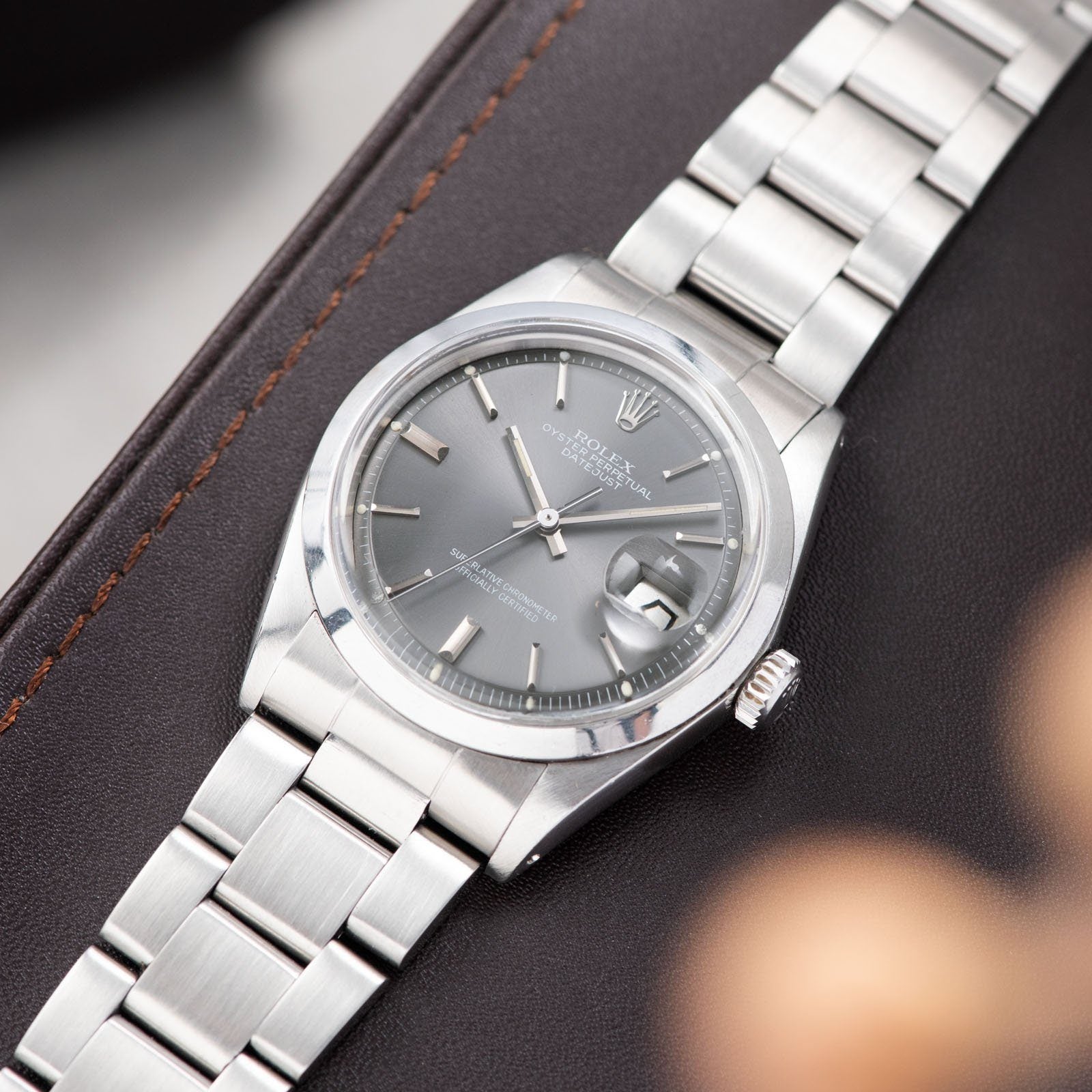 Rolex Datejust Reference 1600 Grey Dial