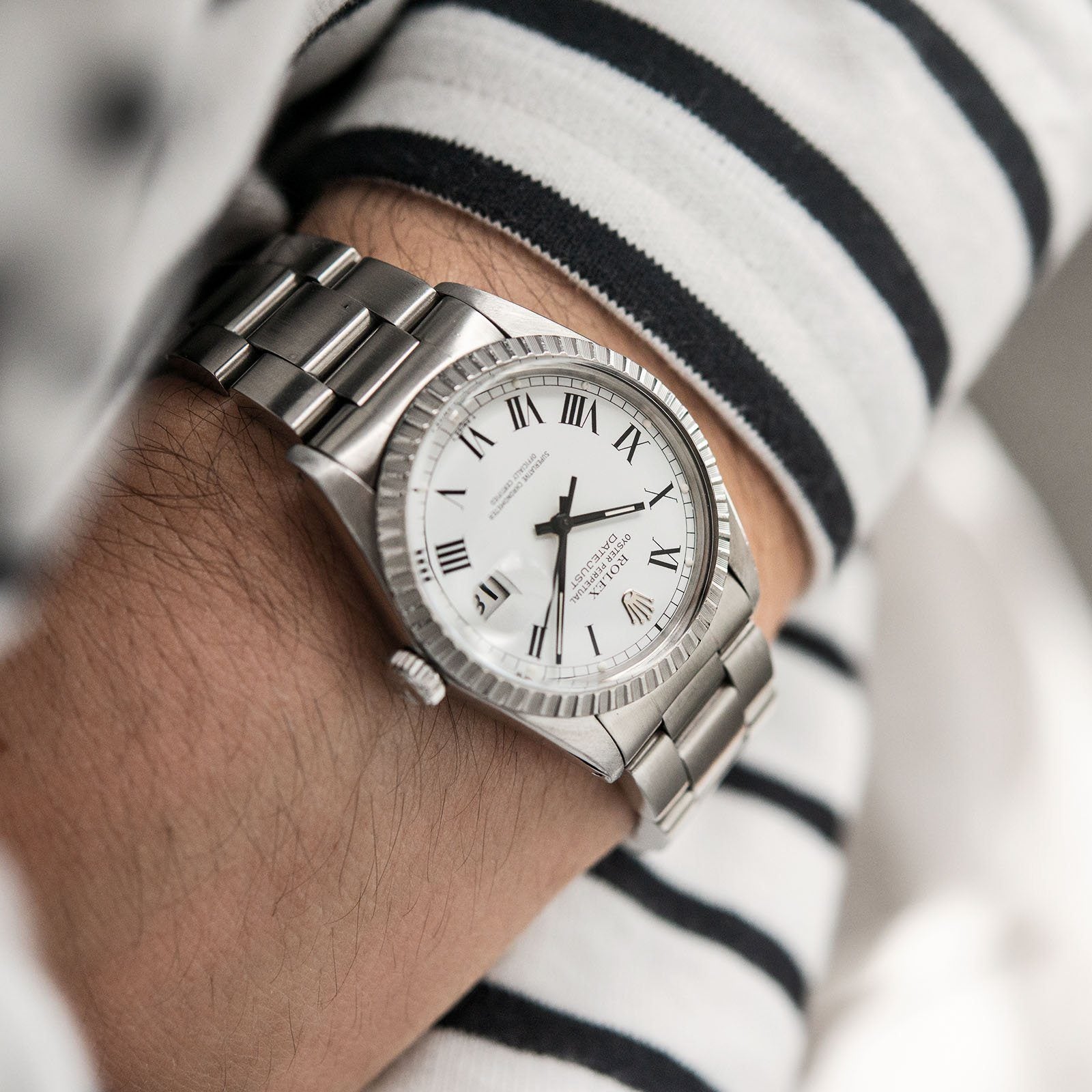 Rolex Datejust Reference 16030 White Buckley Dial