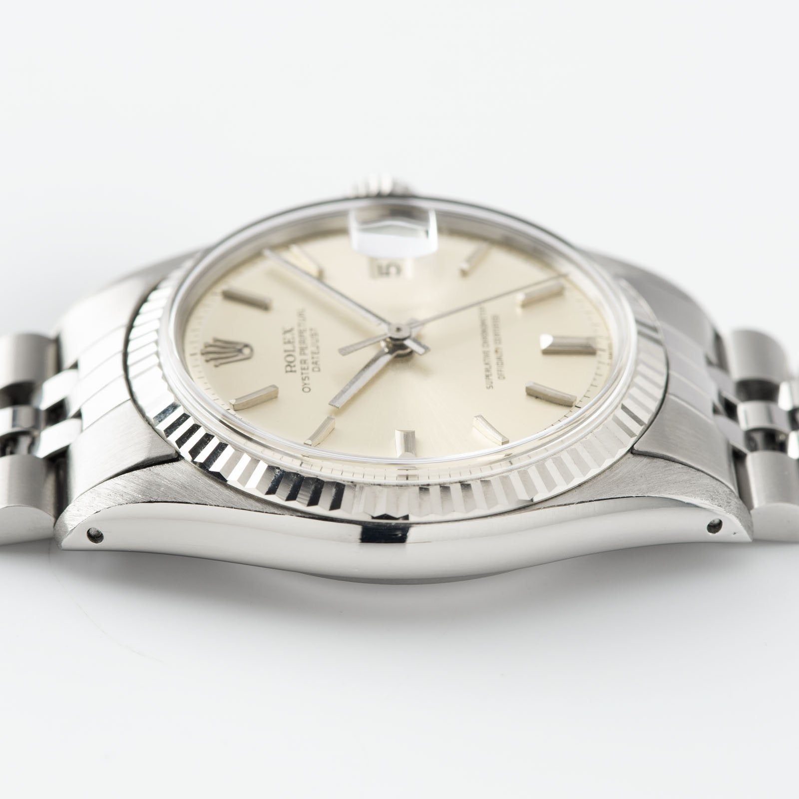 Rolex Datejust 1601 Silver Pie Pan Dial