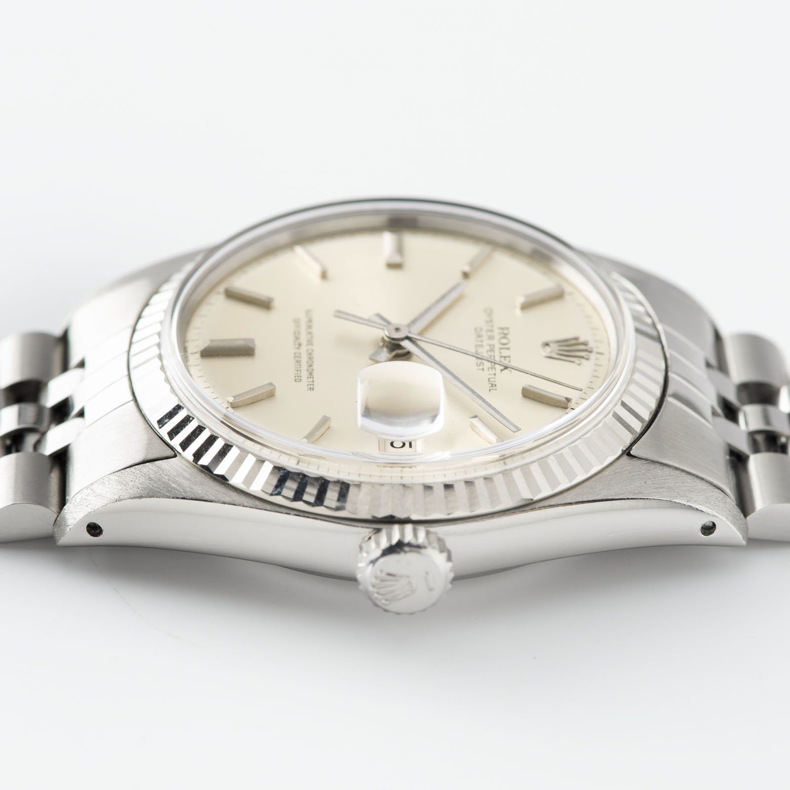 Rolex Datejust 1601 Silver Pie Pan Dial