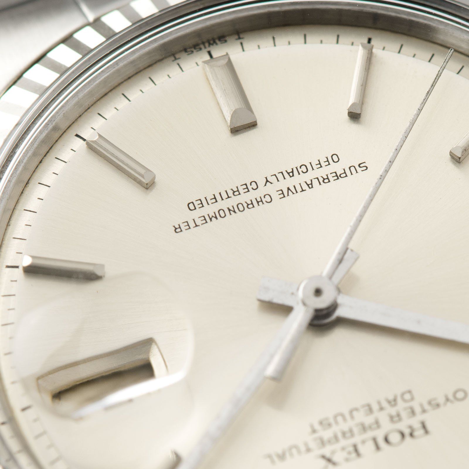 Rolex Datejust 1601 Silver Pie Pan Dial