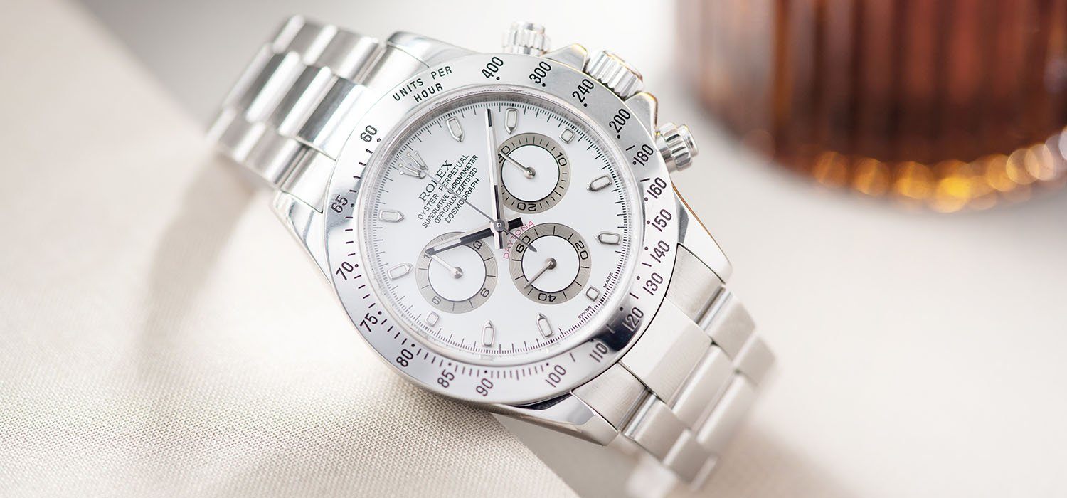 Rolex Daytona Steel 116520 White Dial with Guarantee Card