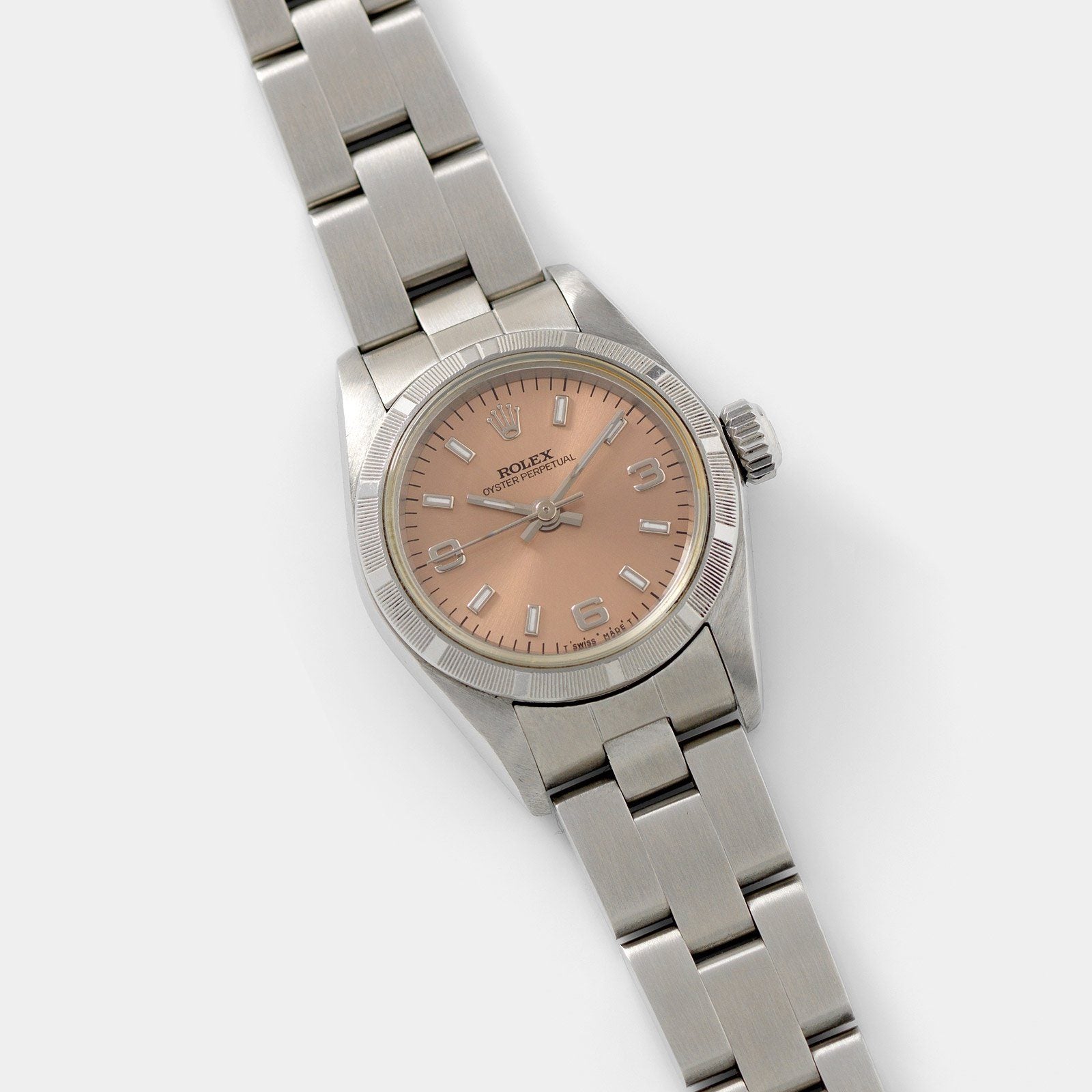 Rolex Oyster Perpetual Lady Ref 67230 Salmon Dial