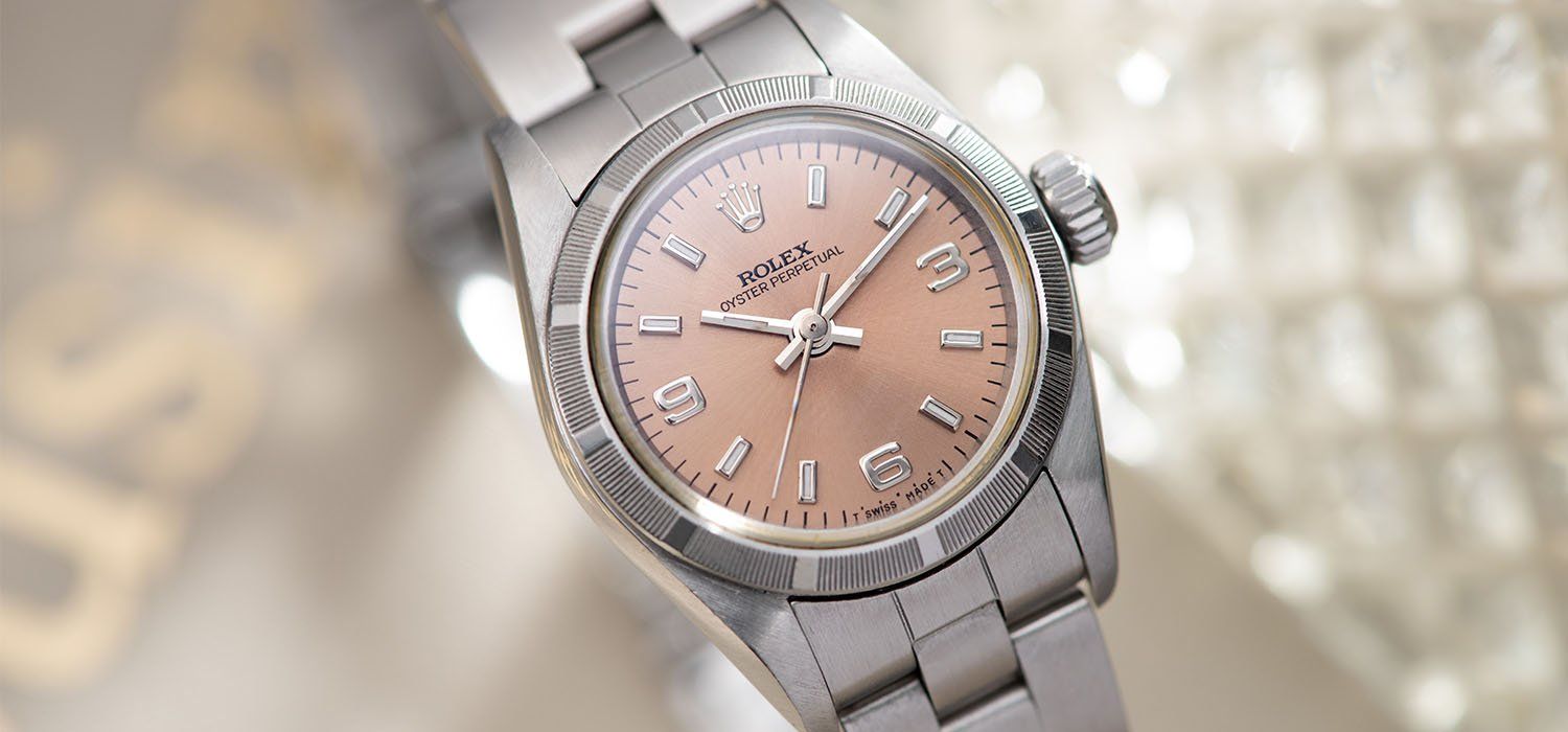 Rolex Oyster Perpetual Lady Ref 67230 Salmon Dial