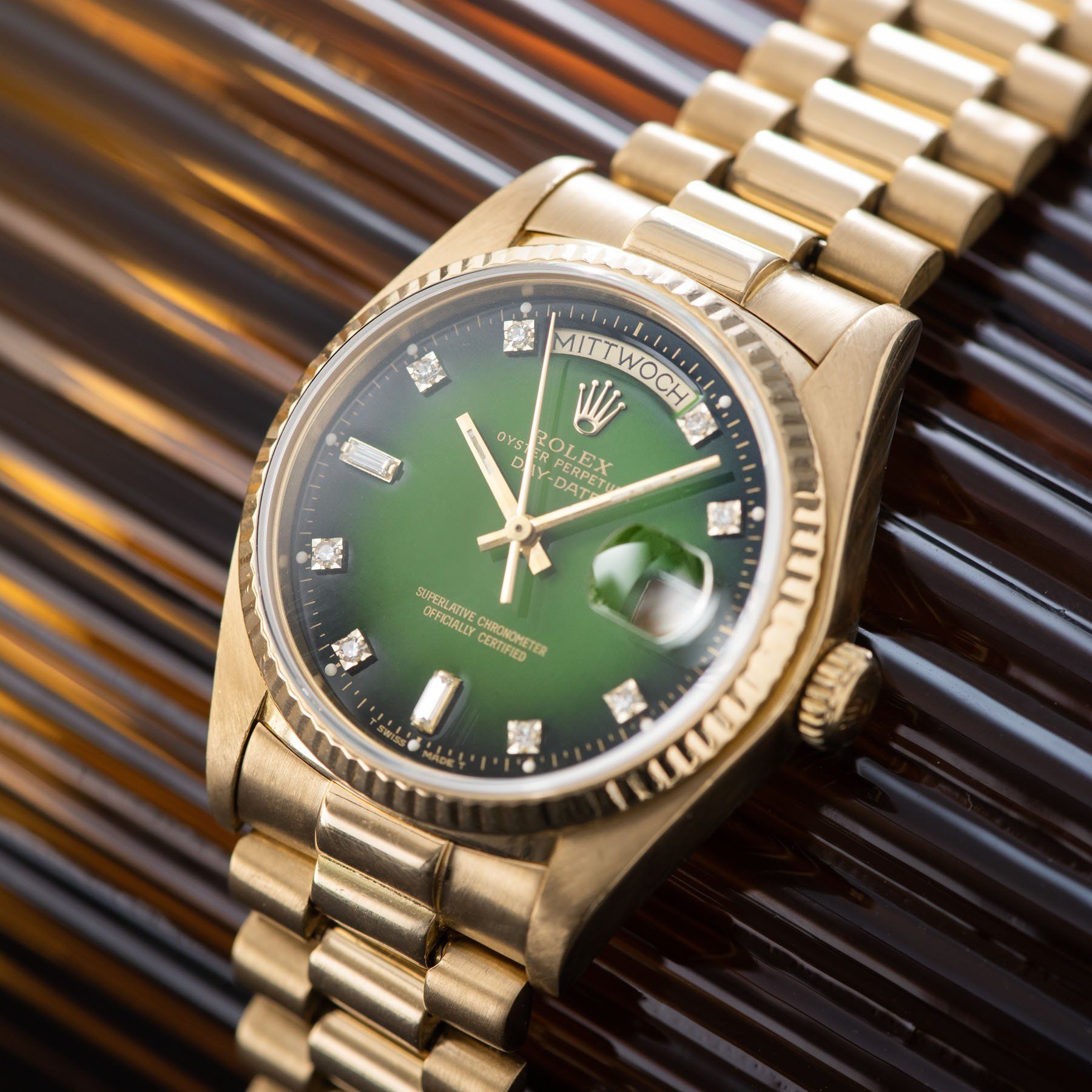 Rolex Day-Date Green Dégradé Dial 18038