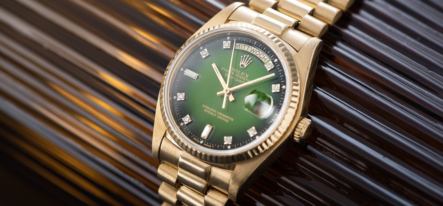 Rolex Day-Date Green Dégradé Dial 18038