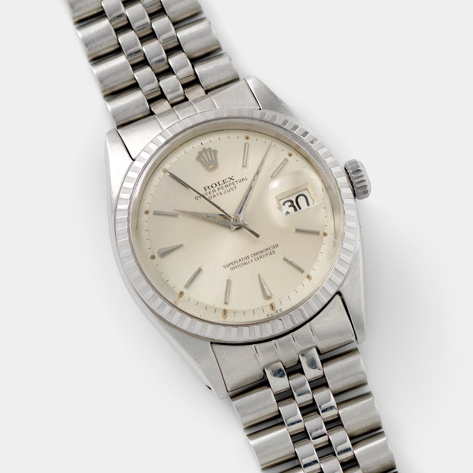 Rolex Datejust Silver Swiss Only Dial 1603