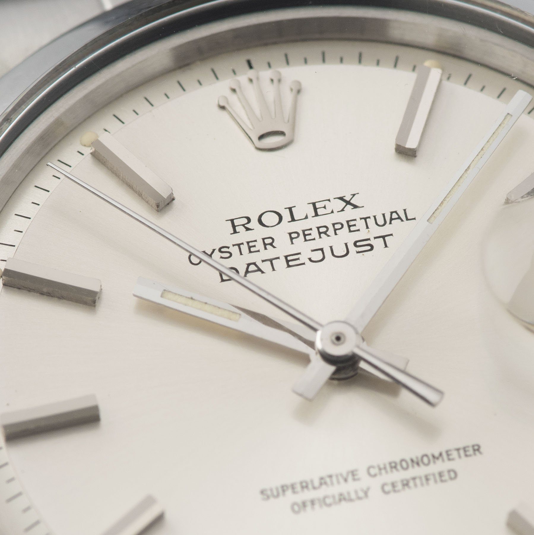 Rolex Datejust Reference 1600 Silver Dial