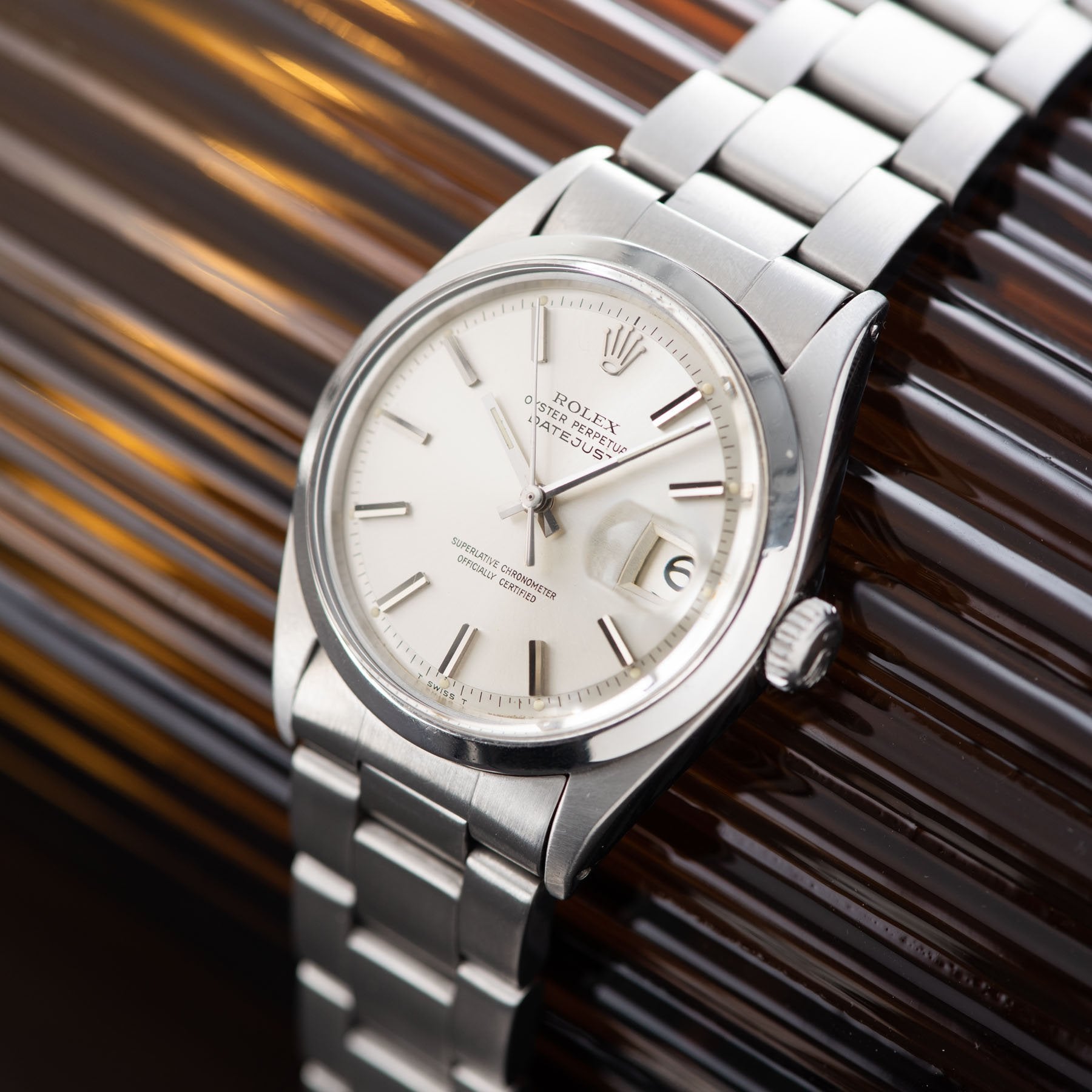 Rolex Datejust Reference 1600 Silver Dial