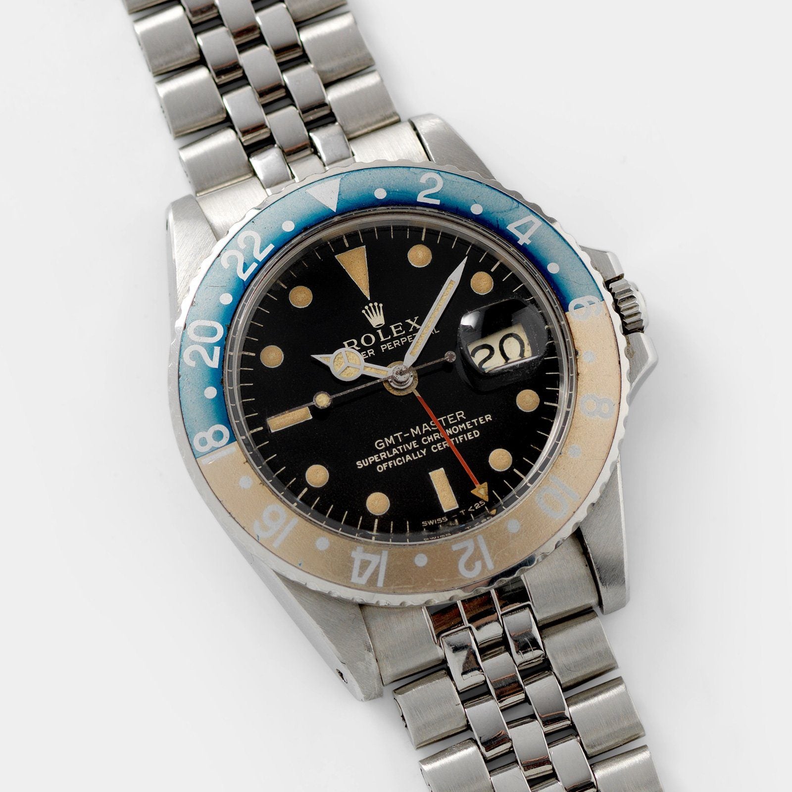 Rolex 1675 Gilt Dial GMT Master Faded Insert