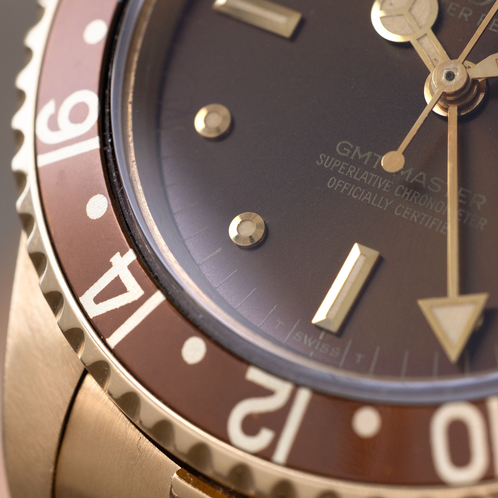 Rolex GMT-Master Brown Nipple Dial Ref 16758 with Papers