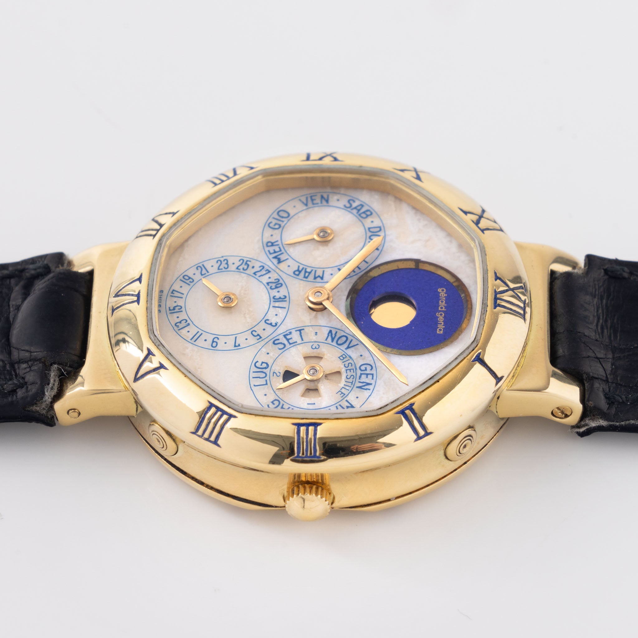 Gerald Genta "Success" Perpetual Calendar Moonphase 18kt Yellow Gold Ref G2994.7