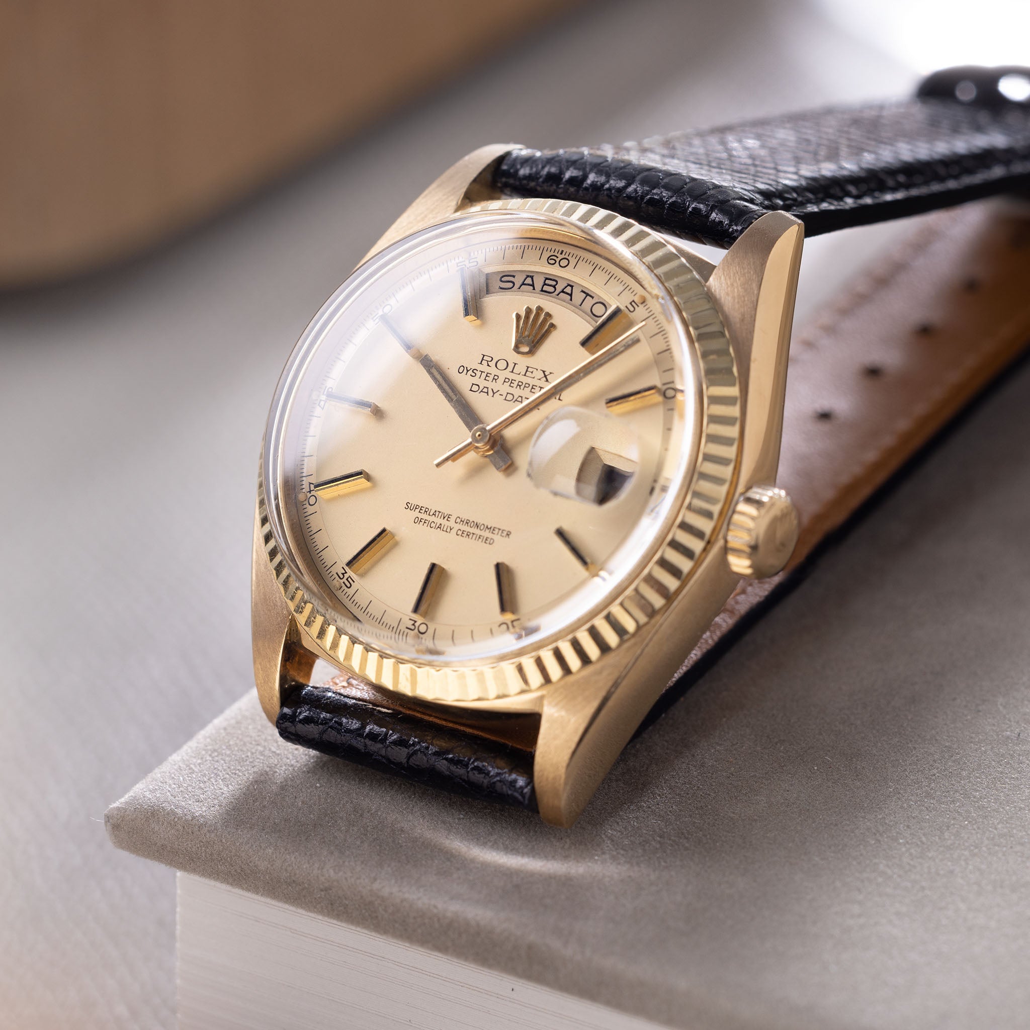 Rolex Day-date Yellow Gold Matte Champagne Dial ref 1803