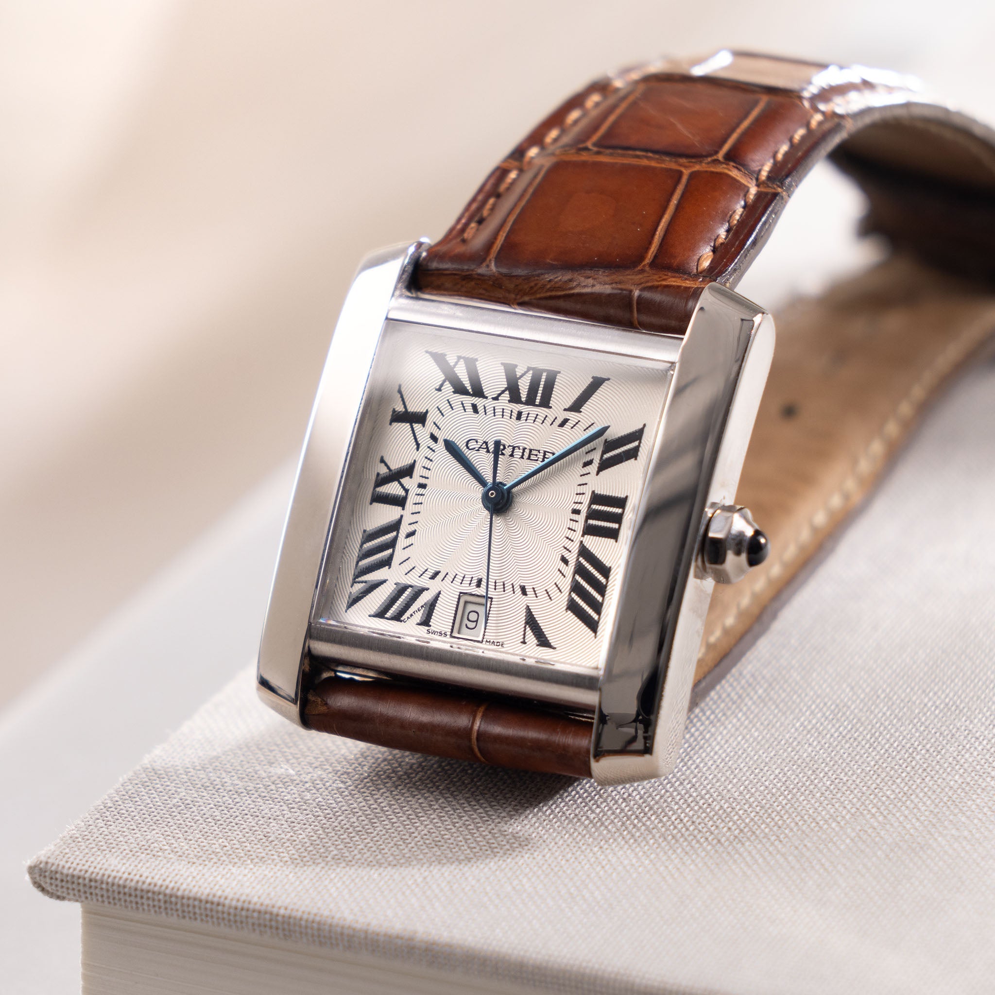 Cartier Tank Francaise in 18kt White Gold Ref 2366