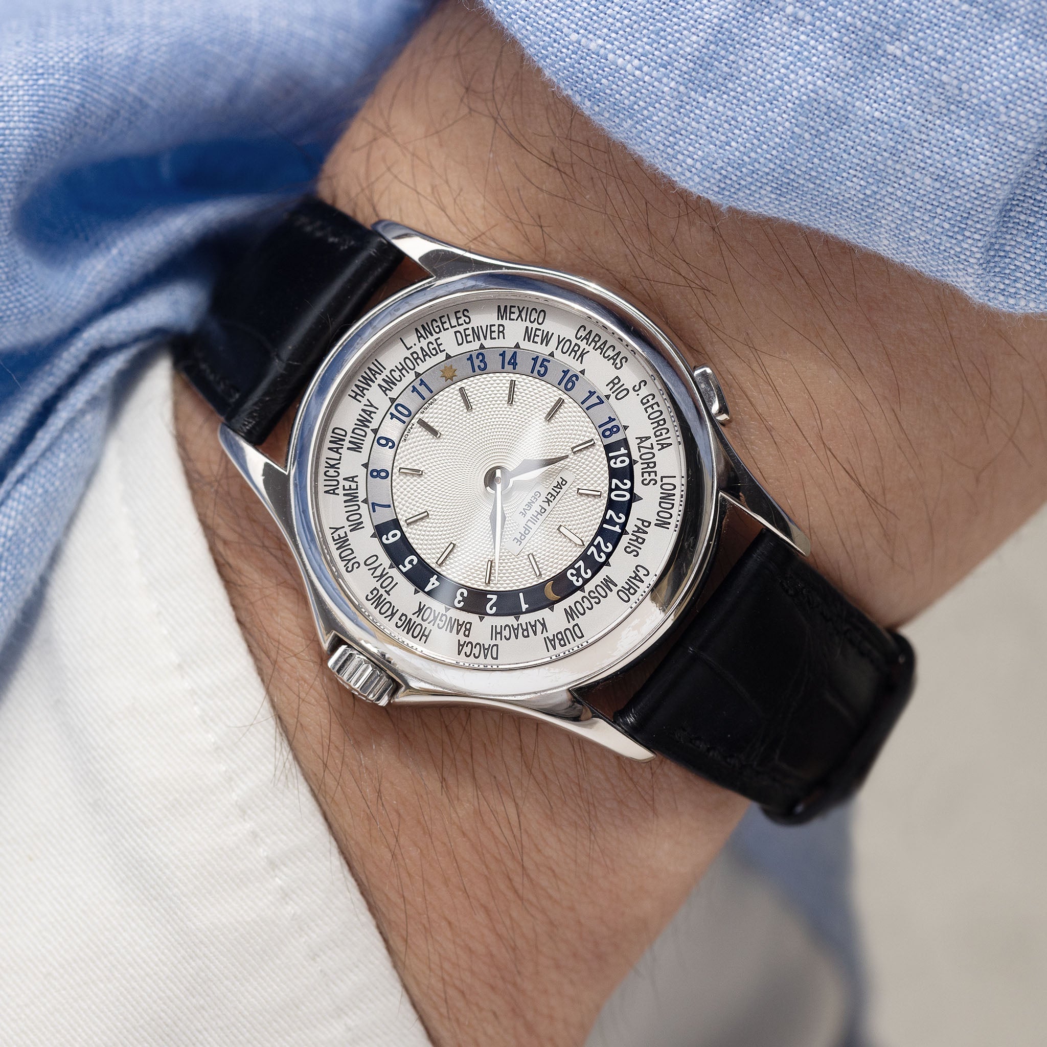 Patek Philippe World Time White Gold Ref 5110G