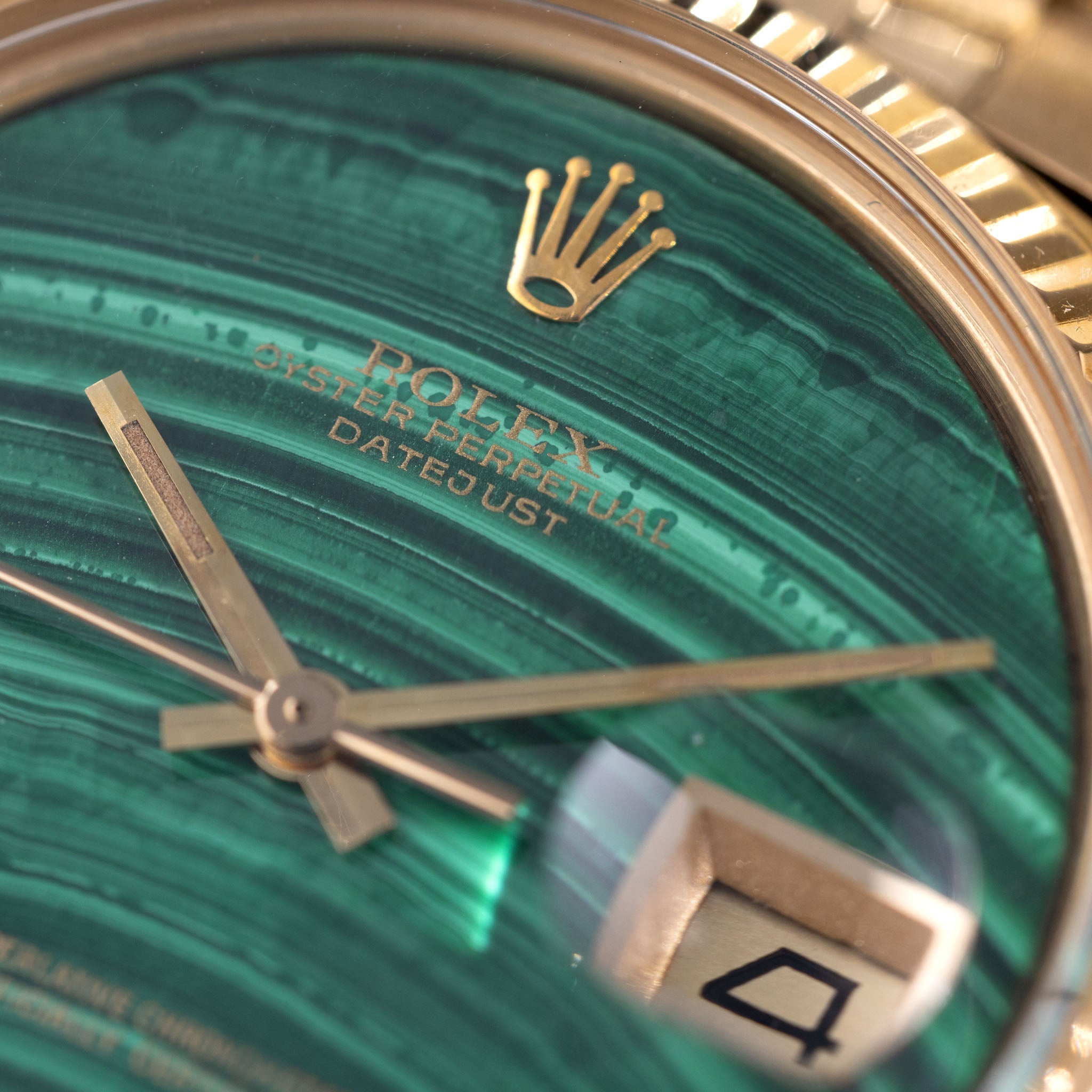 Rolex Datejust 1601/8 Malachite stone dial