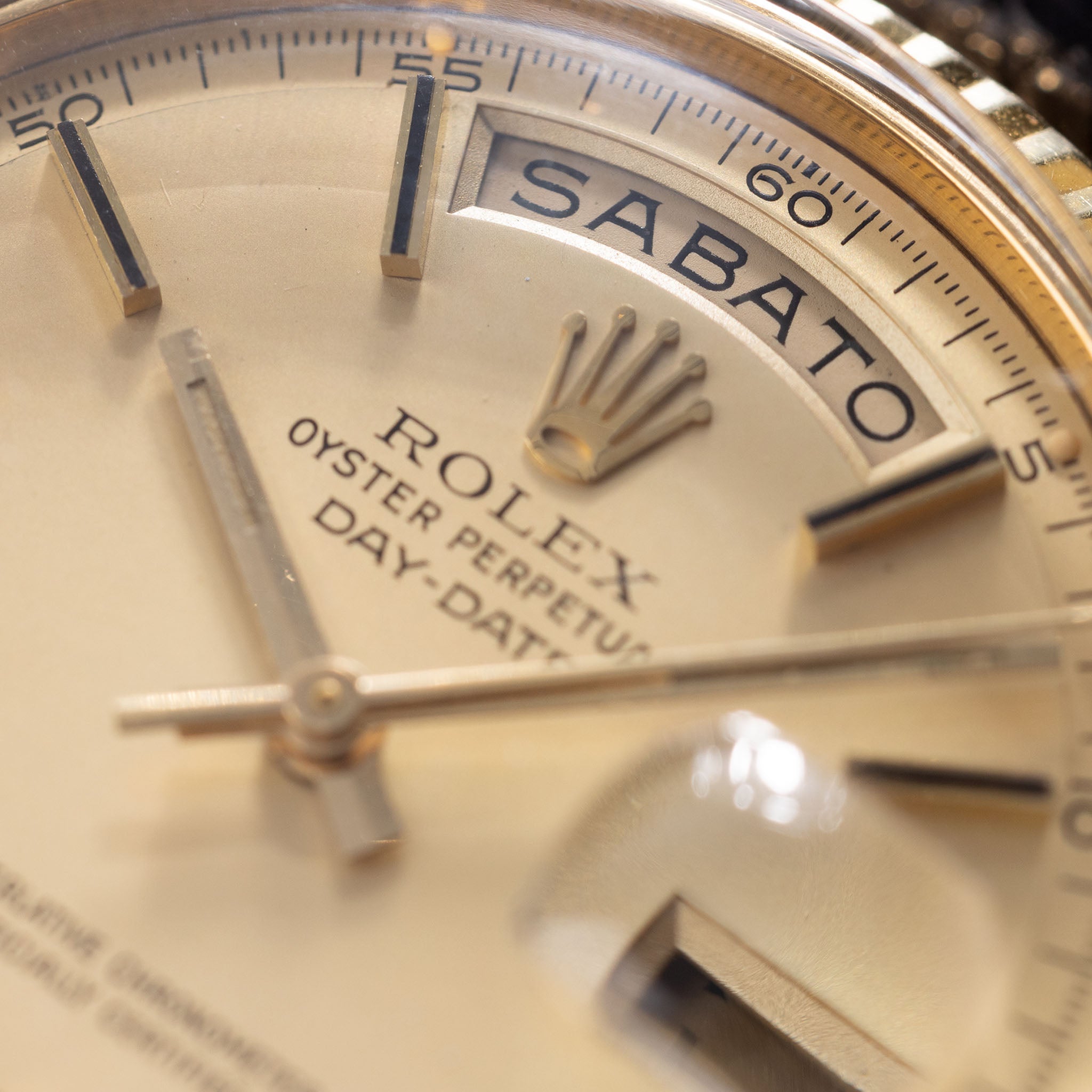 Rolex Day-date Yellow Gold Matte Champagne Dial ref 1803