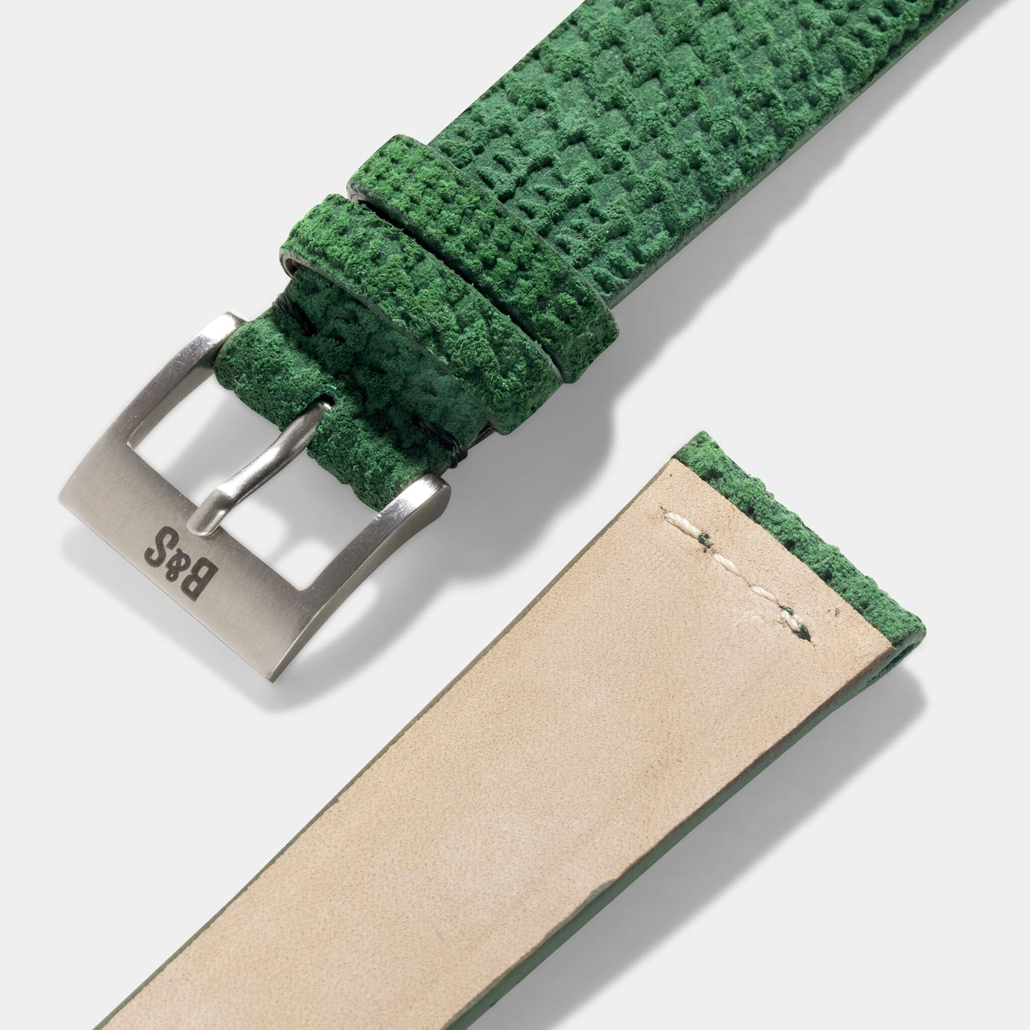 Ziggy Green Suede Leren Horlogeband