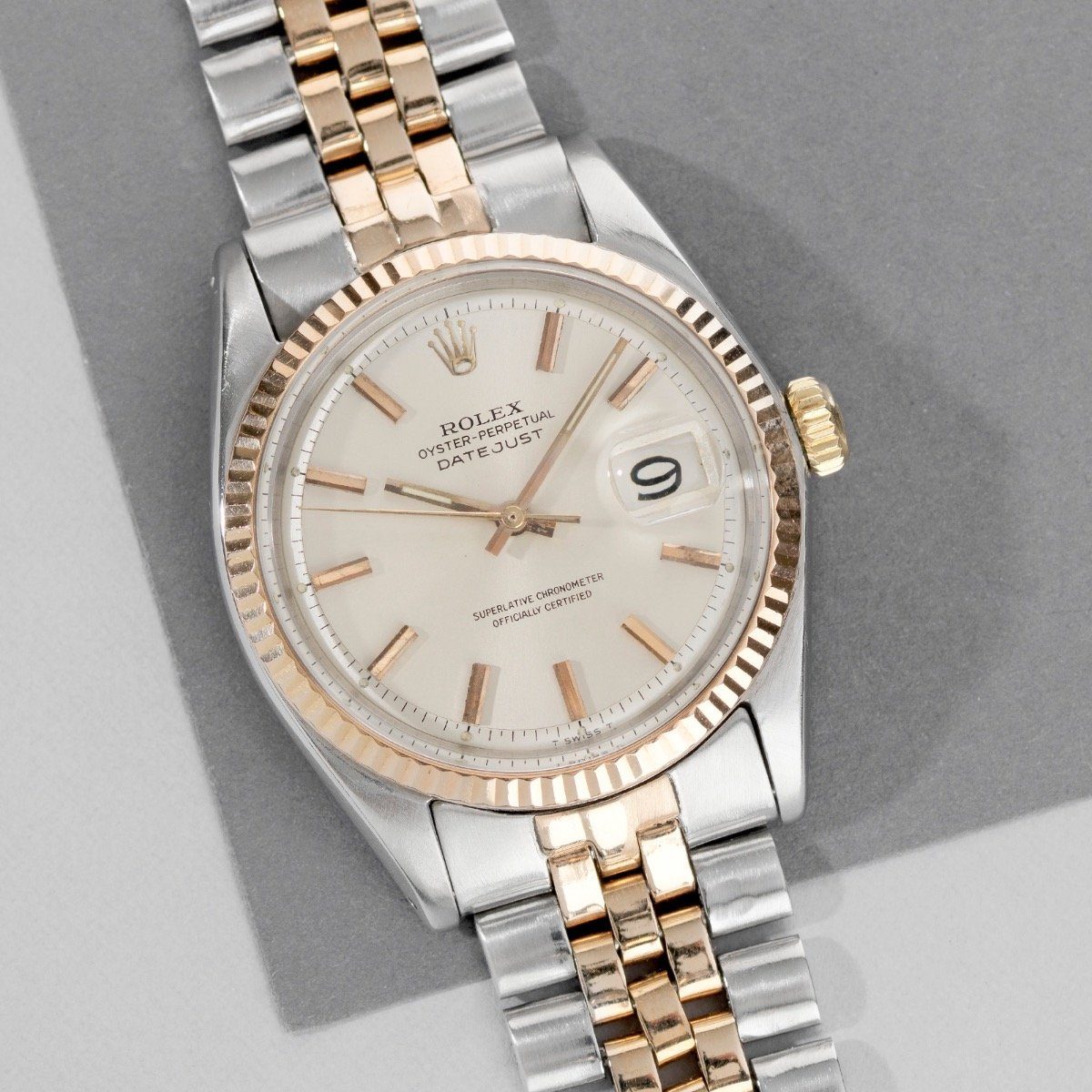 Rolex Datejust Two Tone ‘Rose’ Gold 1601