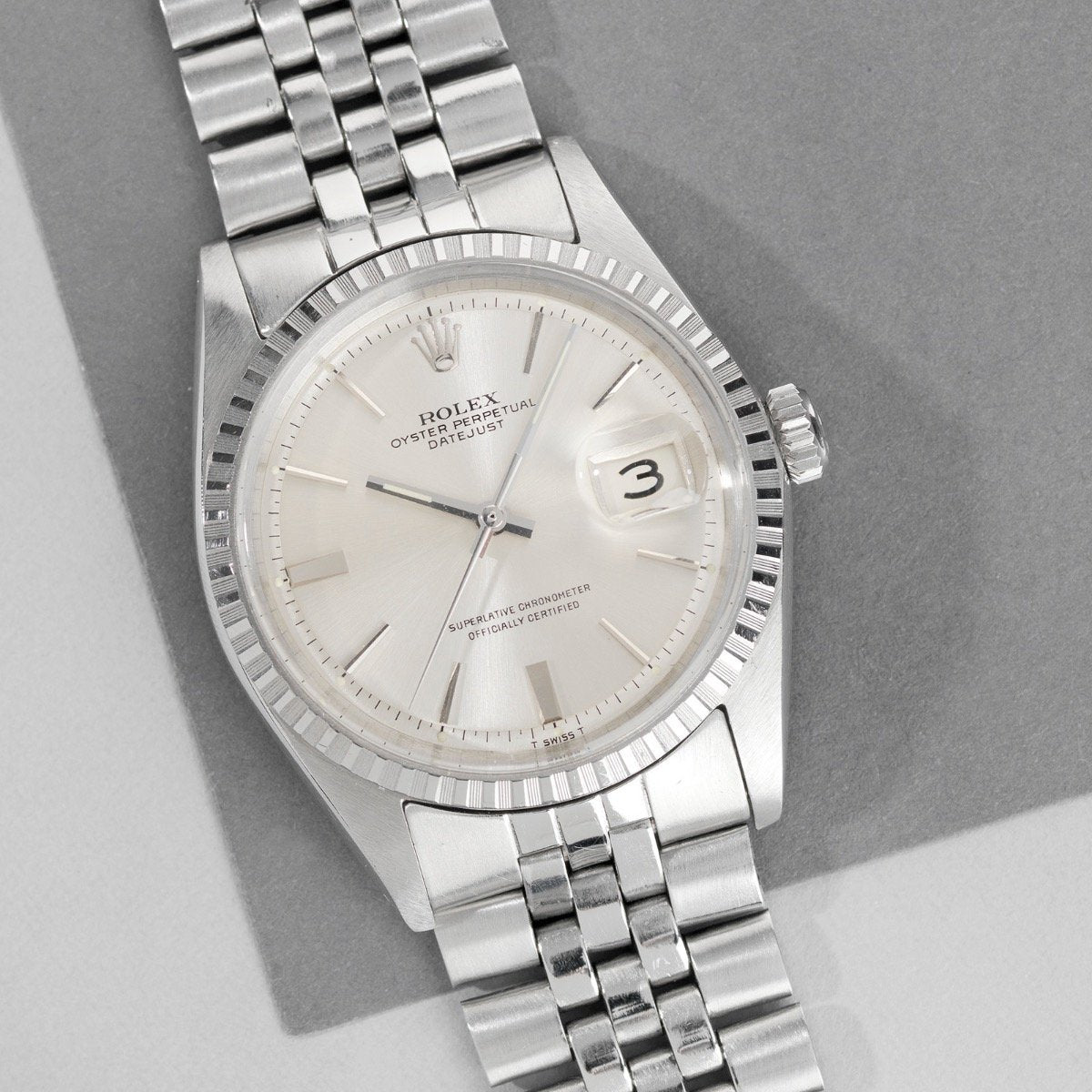 Rolex Datejust Silver Door-Stop Dial 1603