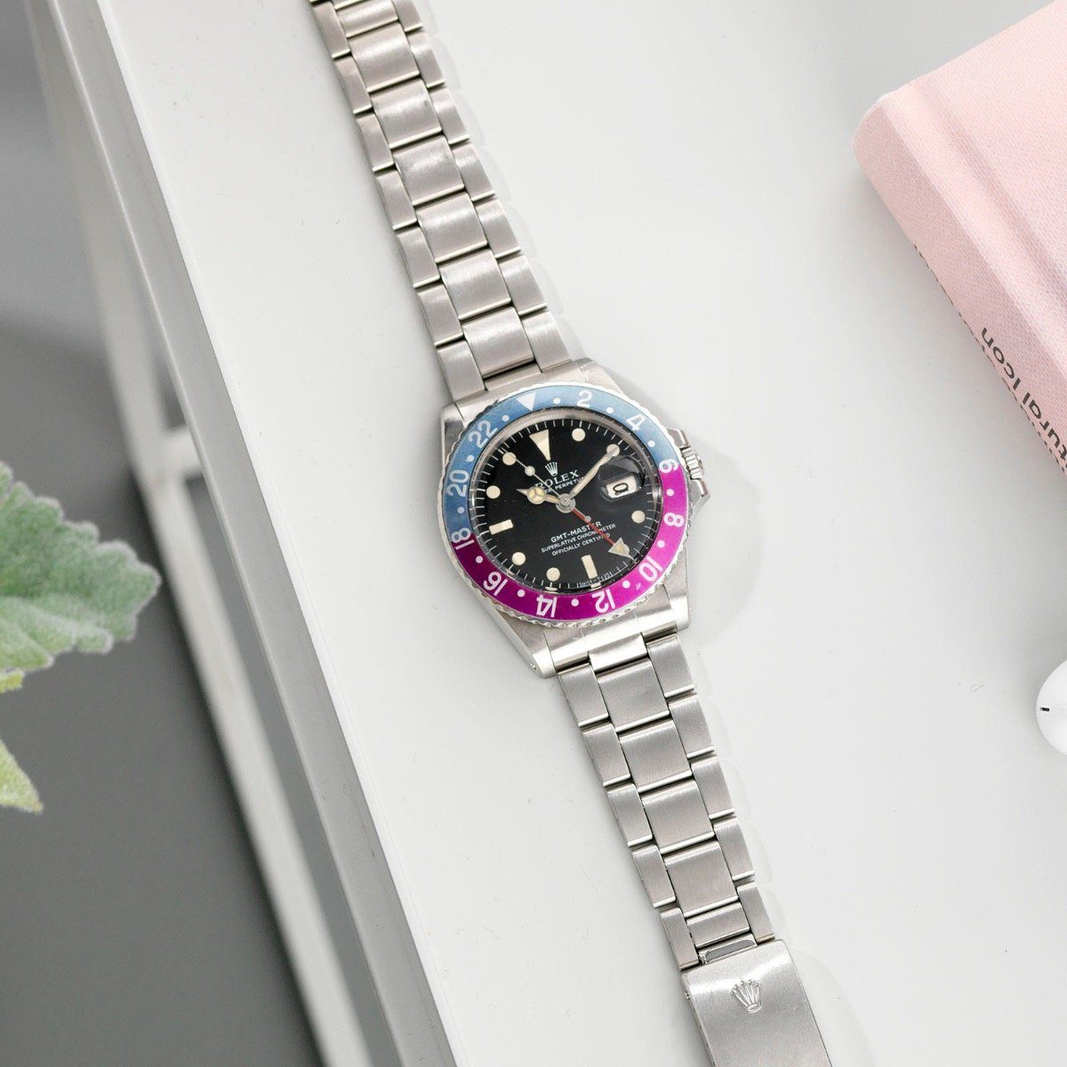 Rolex 1675  Mk1 –Long E Pink Lady GMT Master