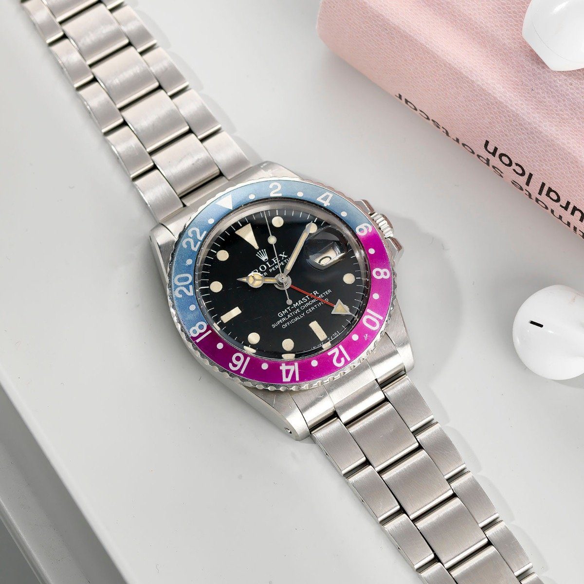 Rolex 1675  Mk1 –Long E Pink Lady GMT Master