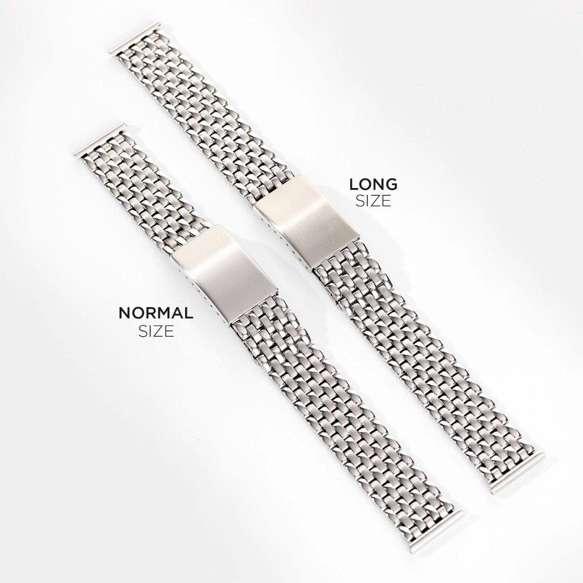 Beads Of Rice Horlogearmband mat/gepolijst - rechte endlinks