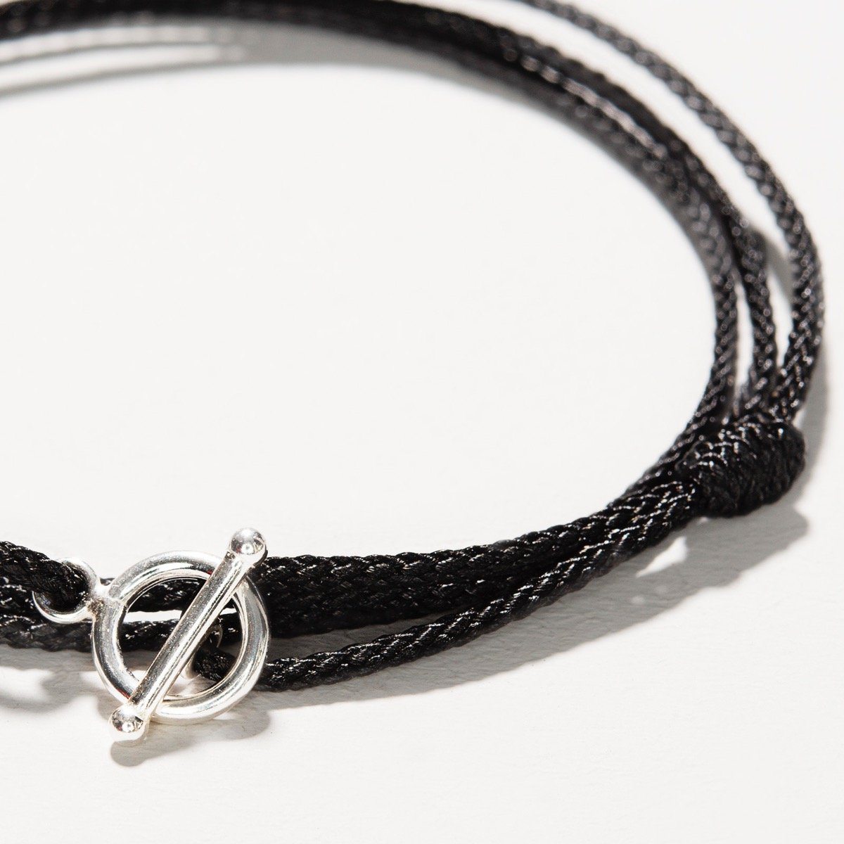 Oskar Gydell Black Nylon Rope Bracelet