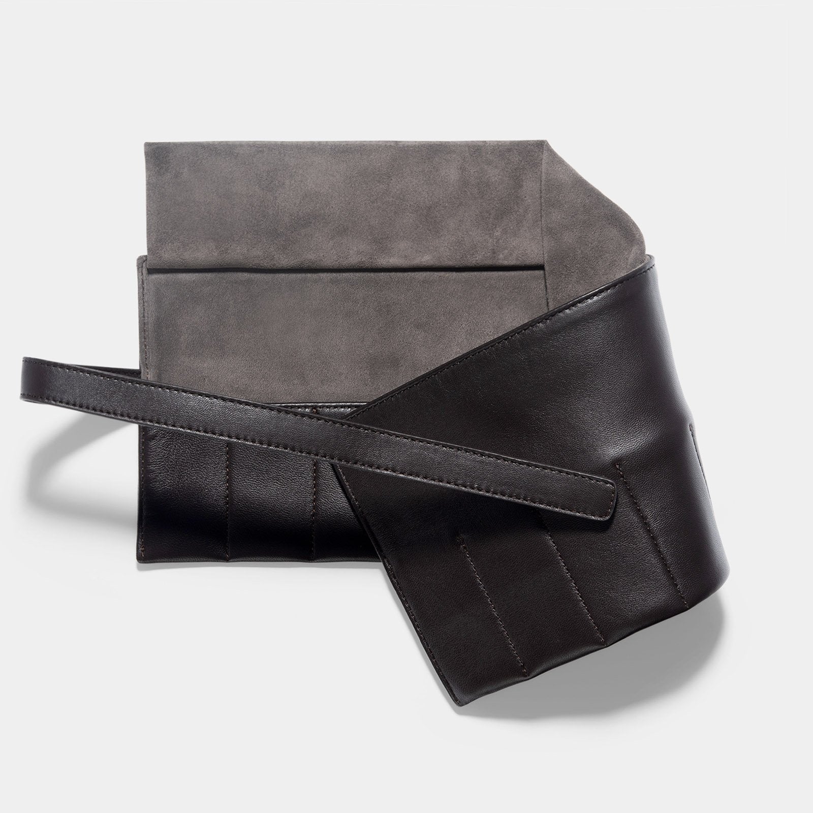 Brown Leather Strap Roll