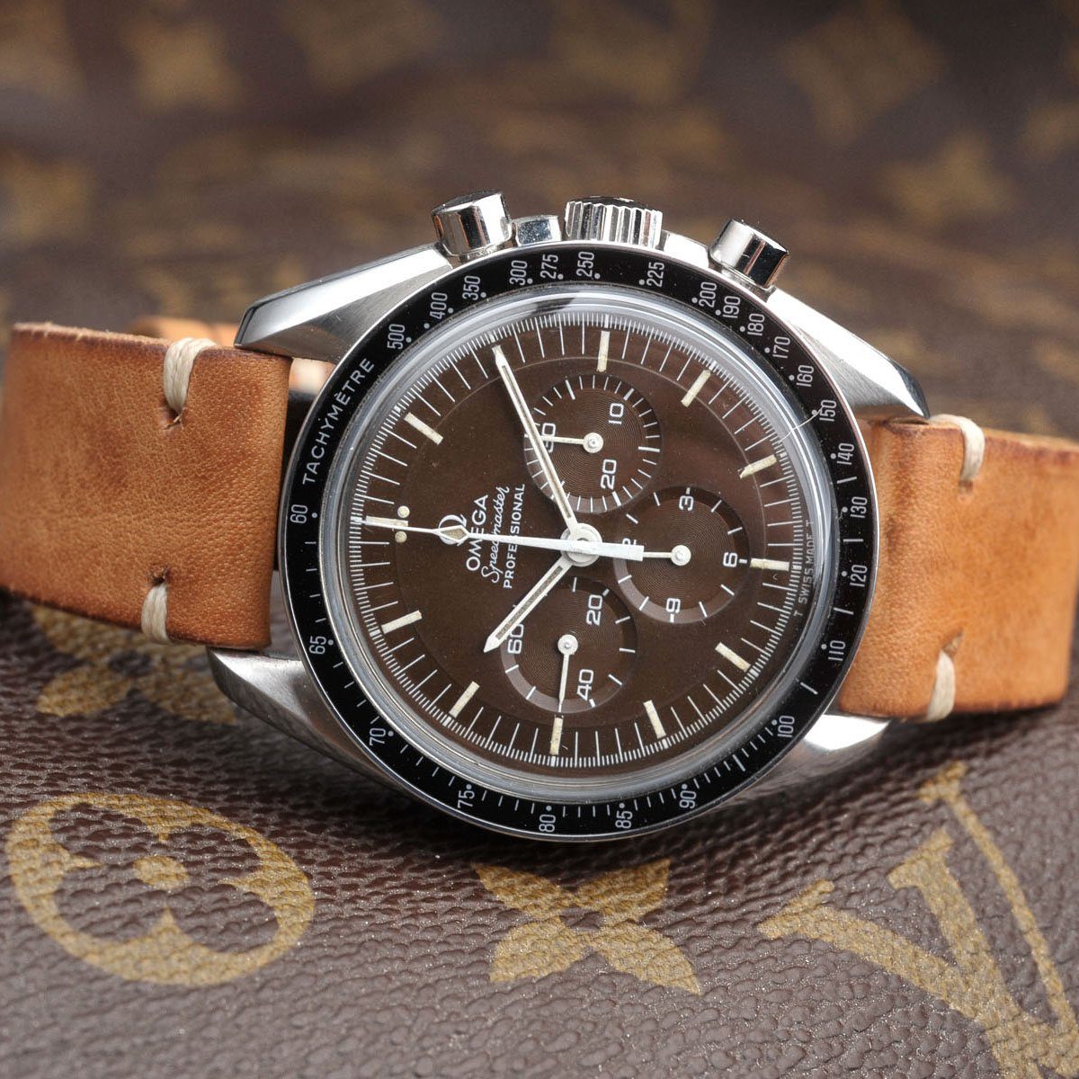 Caramel Brown Leren Horlogeband - Lengte Lang