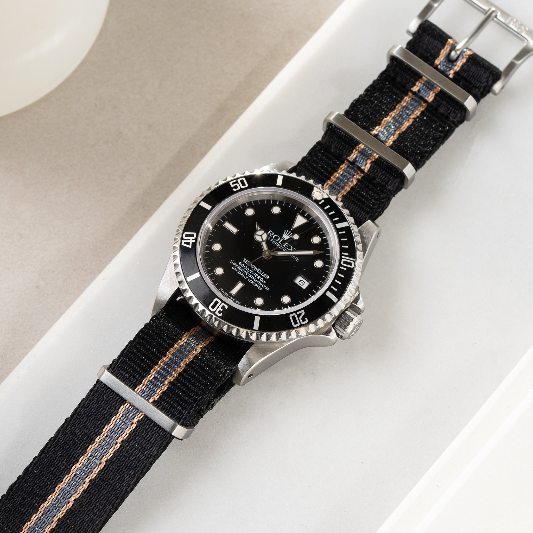 Horlogeband voor Rolex Seadweller - Nylon Single Pass 300 Edition