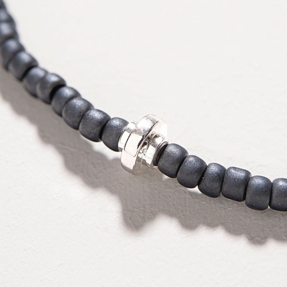 Oskar Gydell Dark Grey Toho Bracelet