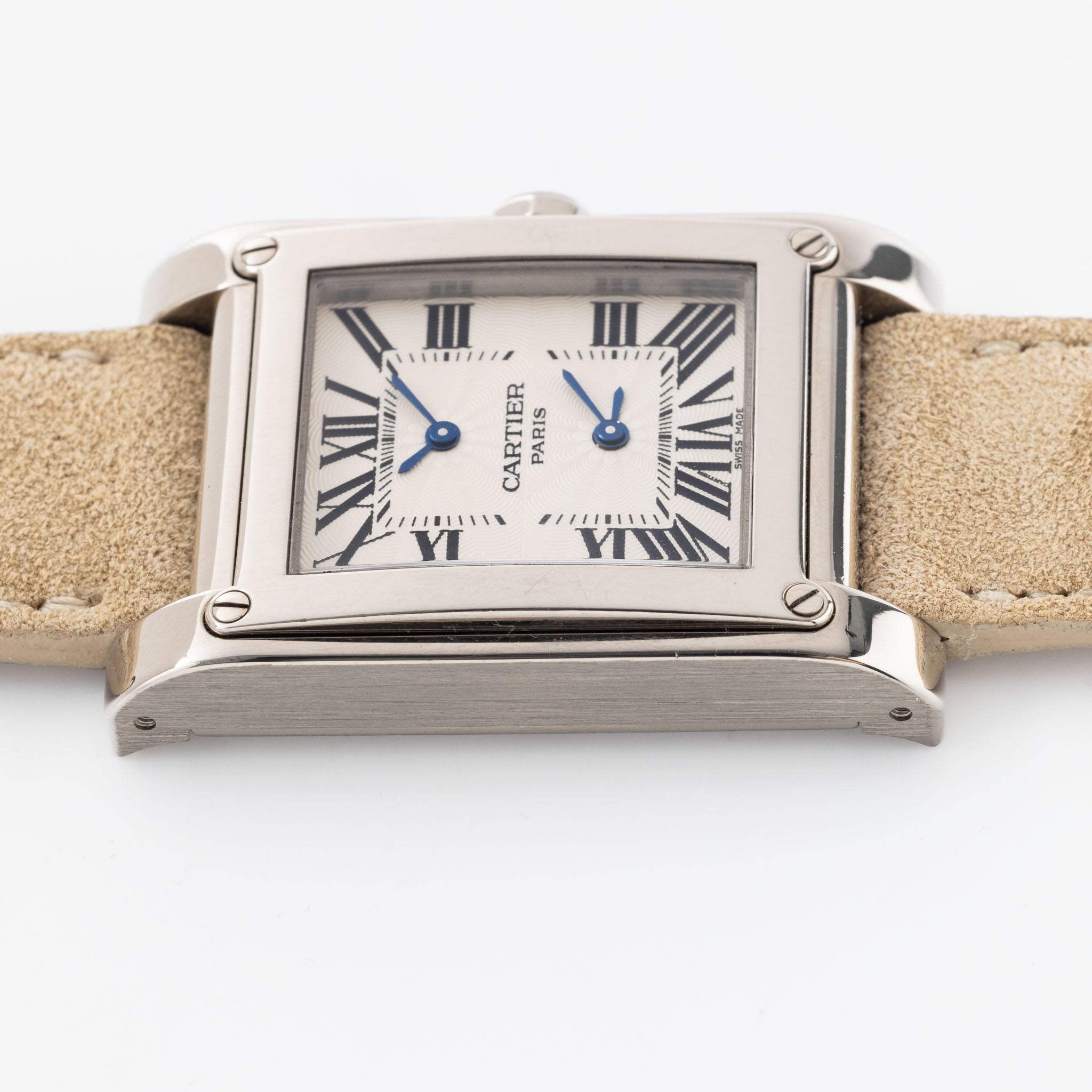 Cartier Tank à Vis Dual Time CPCP 2552