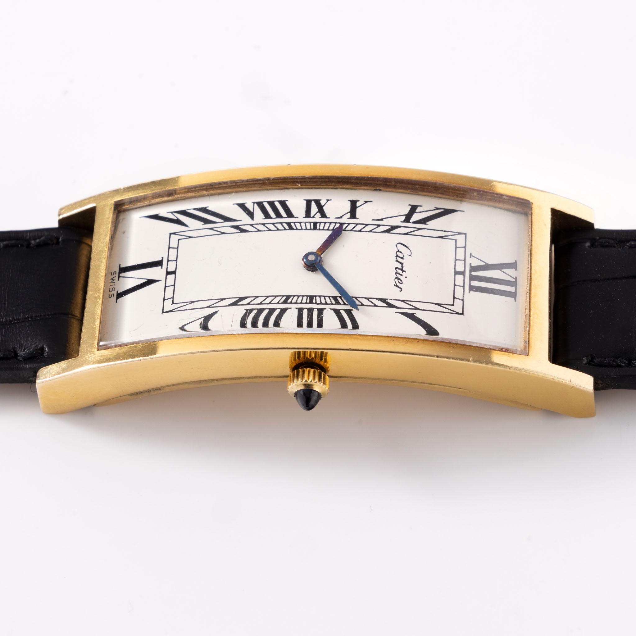 Cartier Tank Rectangular Cintrée New York Gold Plated Ref 21612