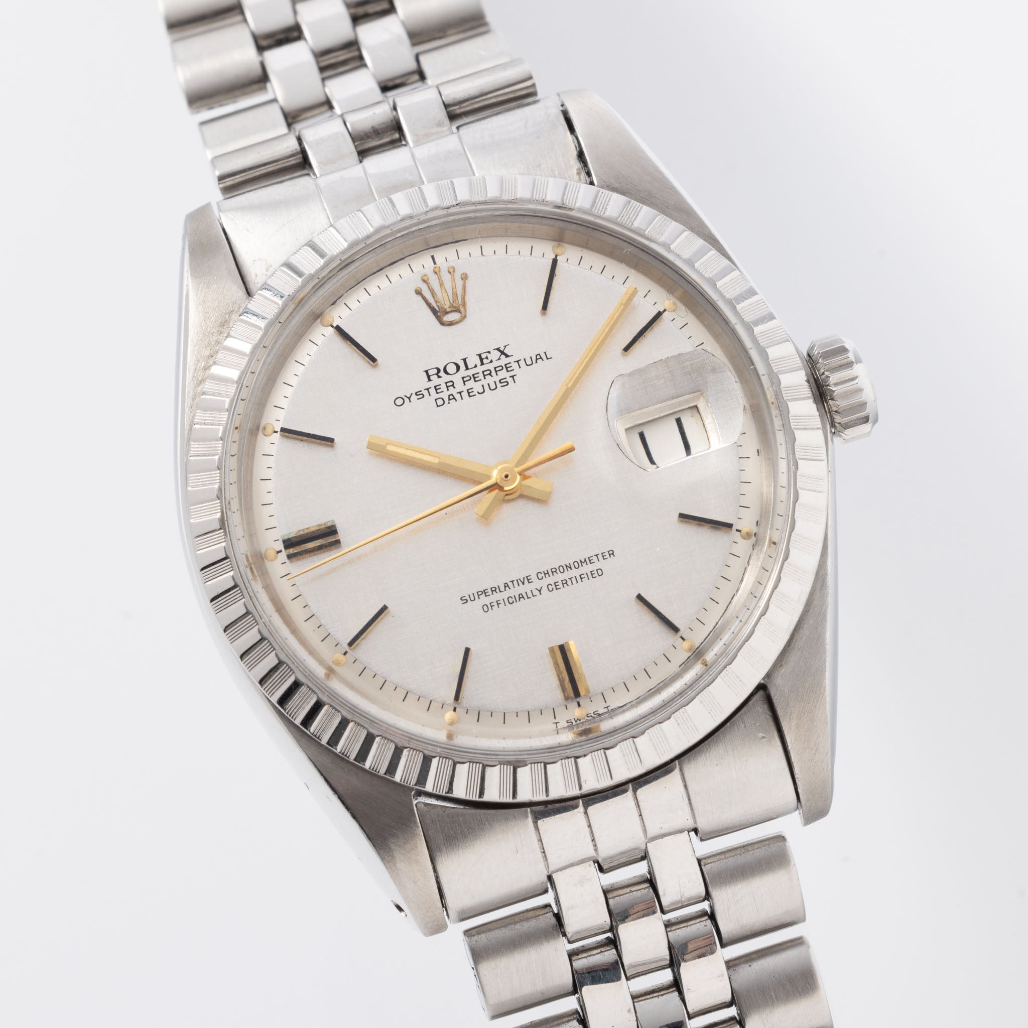 Rolex Datejust ref. 1603 Linen Silver Dial